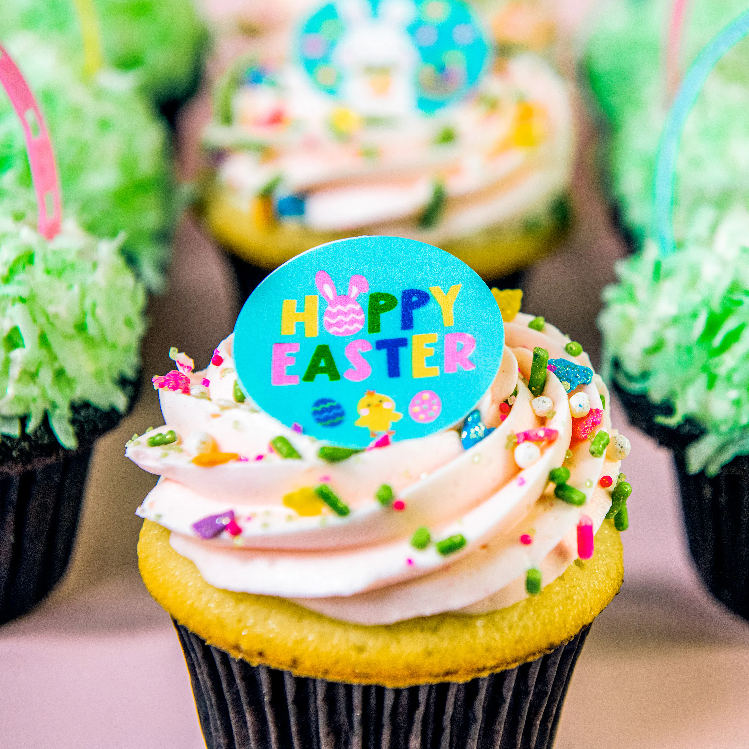 Easter Basket + Bunny Cupcakes - 12 Pack by Trophy Cupcakes - Alternate image 4