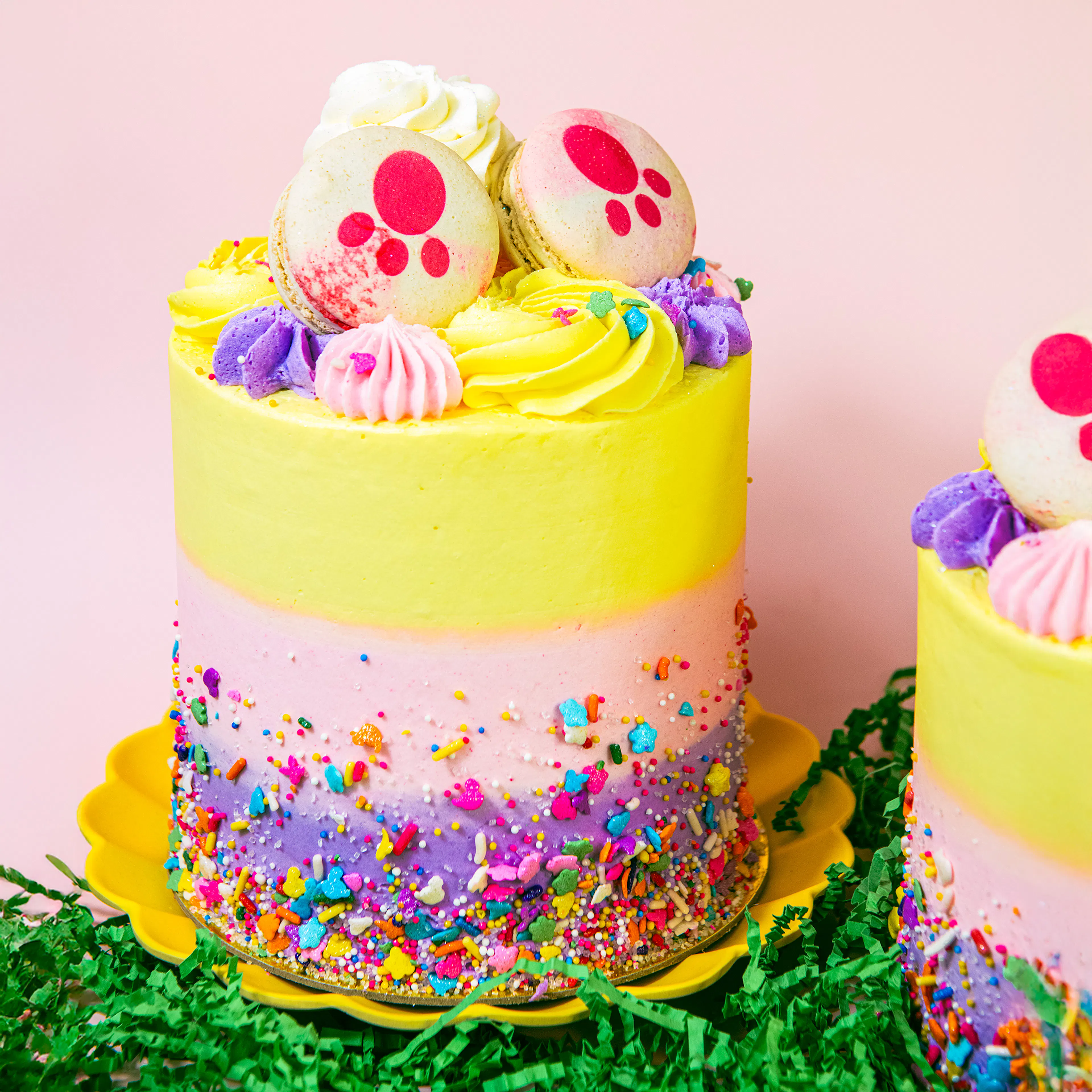 Easter Bunny Tail Cake by Trophy Cupcakes