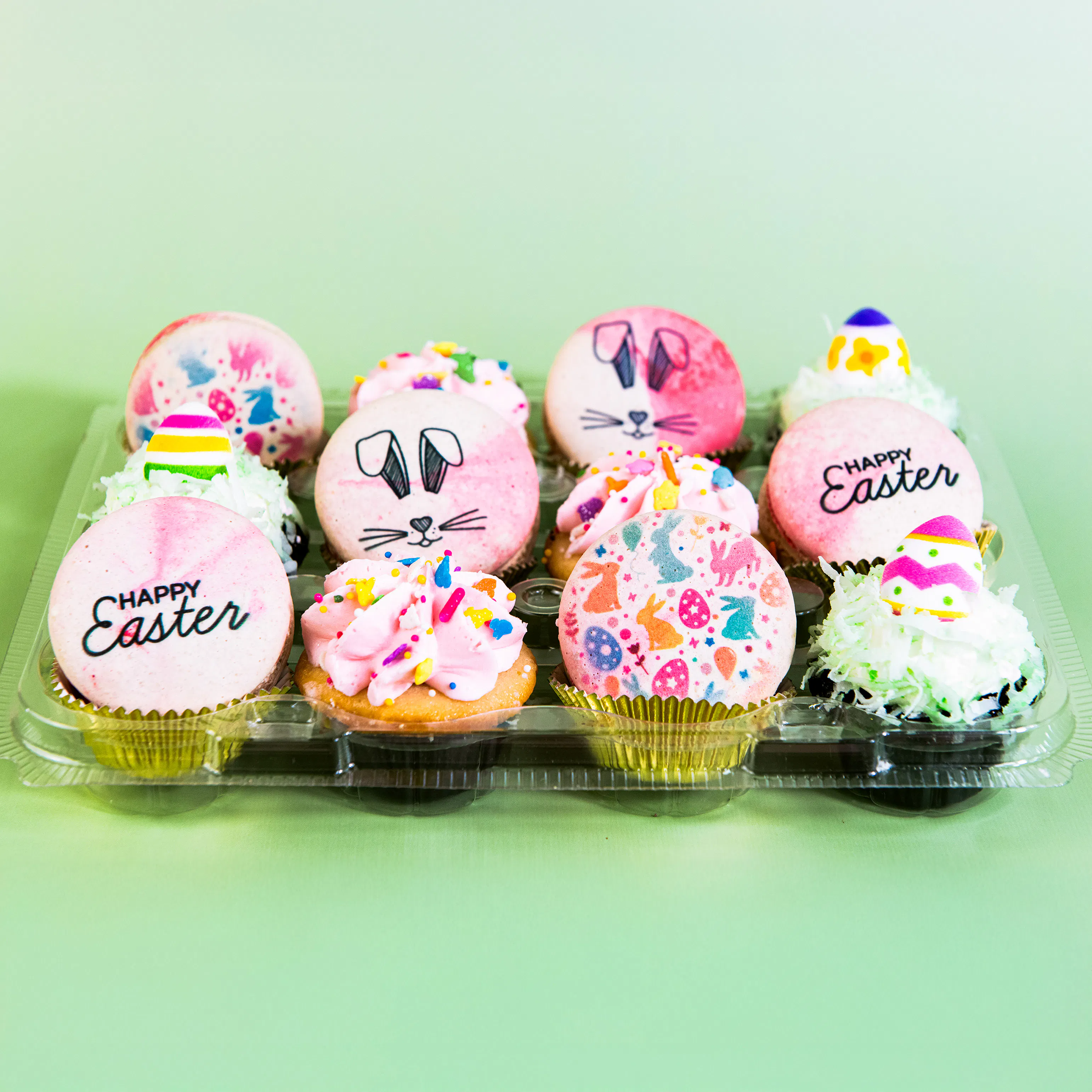 Easter Mini Cupcakes + Macarons by Trophy Cupcakes - Alternate image 4