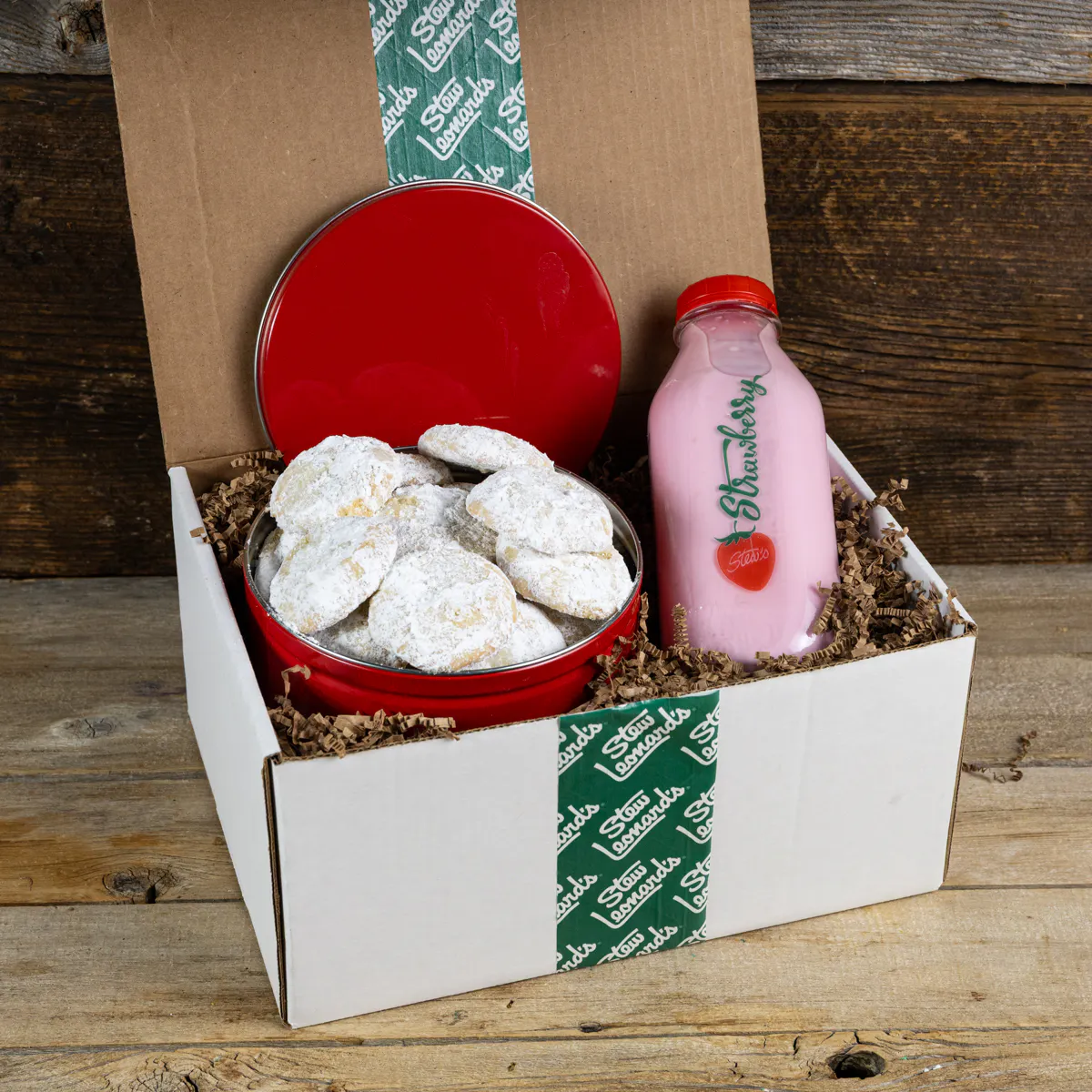 Stew's Strawberry Milk + Snowball Cookie Combo by Stew Leonard's - Alternate image 3