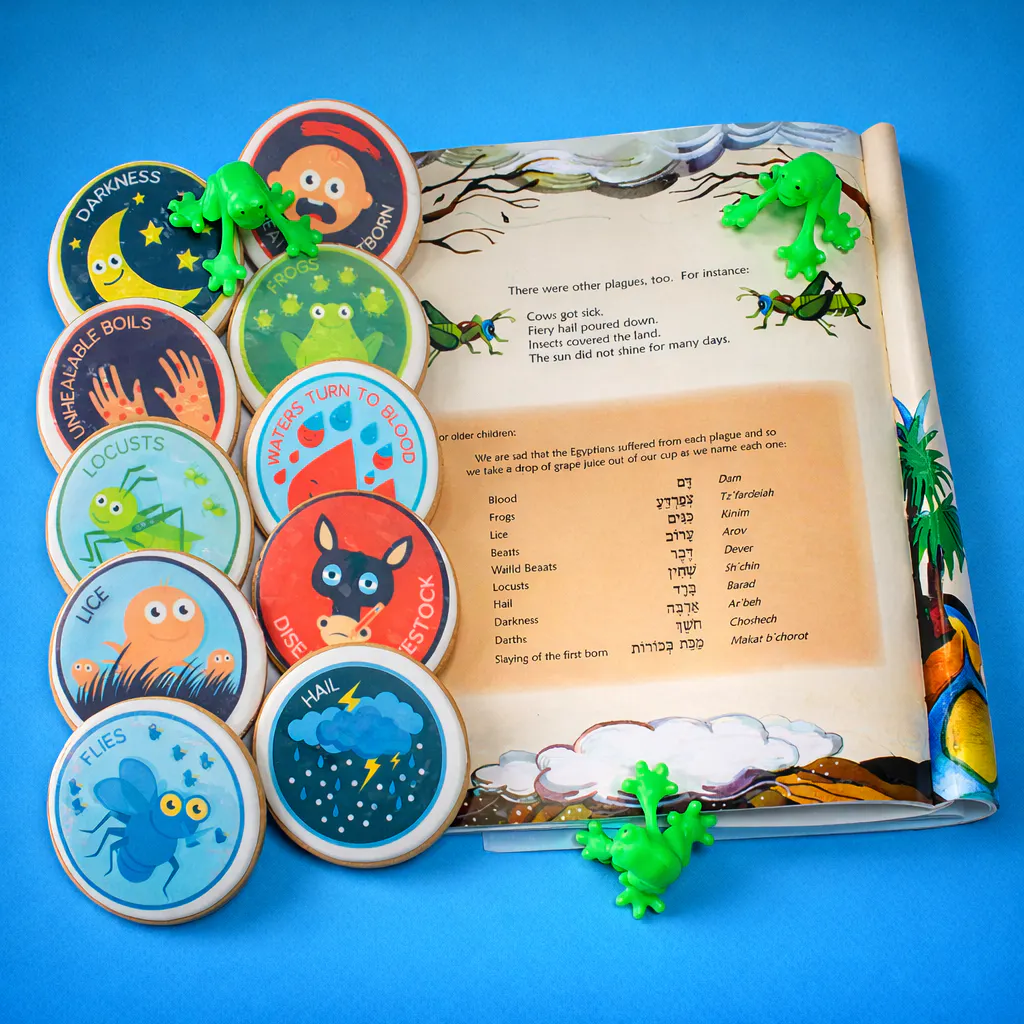 Passover "Ten Plagues" Cookie Assortment - 10 Pack by Dessert Gallery
