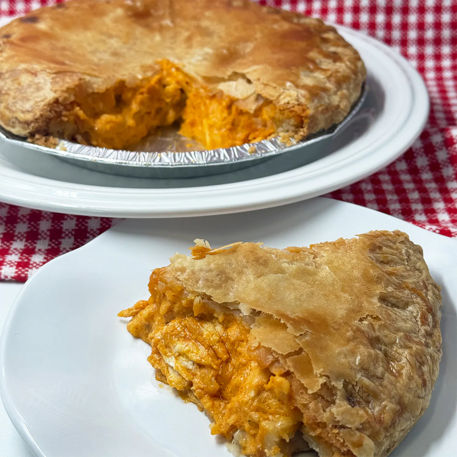 Buffalo Chicken Dip Pie by Centerville Pie Co.