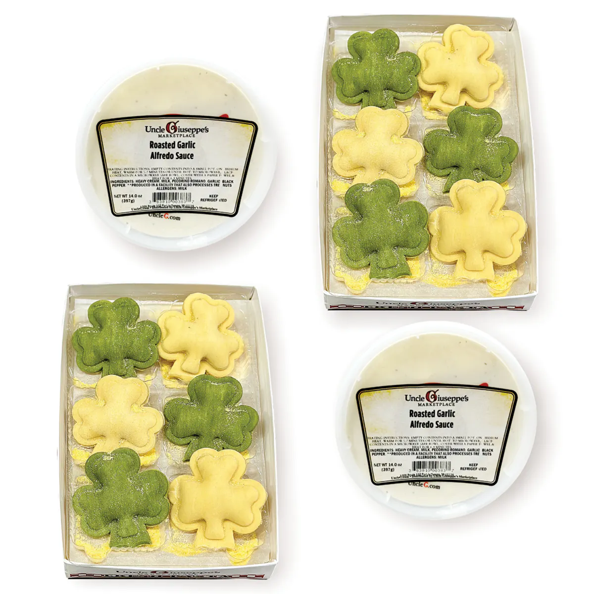 St. Patrick's Day Fresh Pasta Dinner Box by Uncle Giuseppe's Marketplace