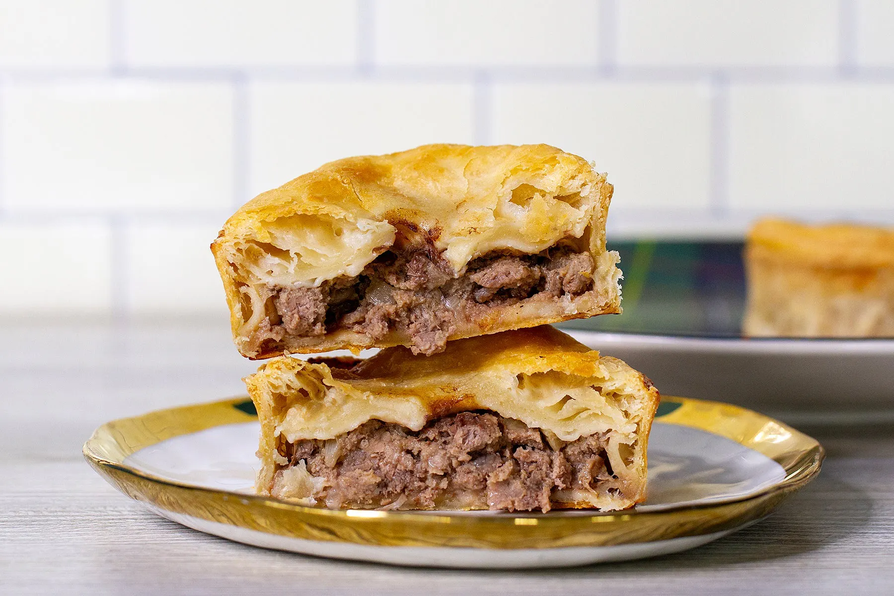 Steak & Onion Pies - 4 Pack by Ackroyd's Scottish Bakery - Alternate image 1