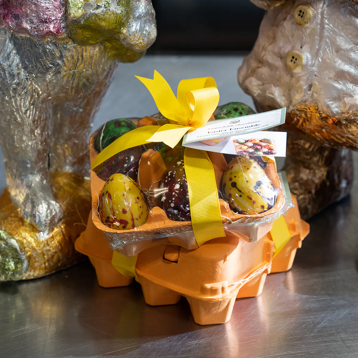 Large Easter Egg Sampler - 9 Piece by Knipschildt Chocolatier