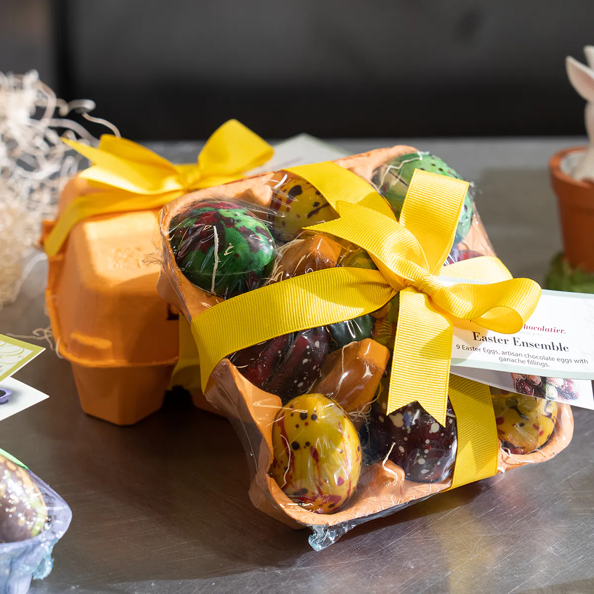 Large Easter Egg Sampler - 9 Piece by Knipschildt Chocolatier