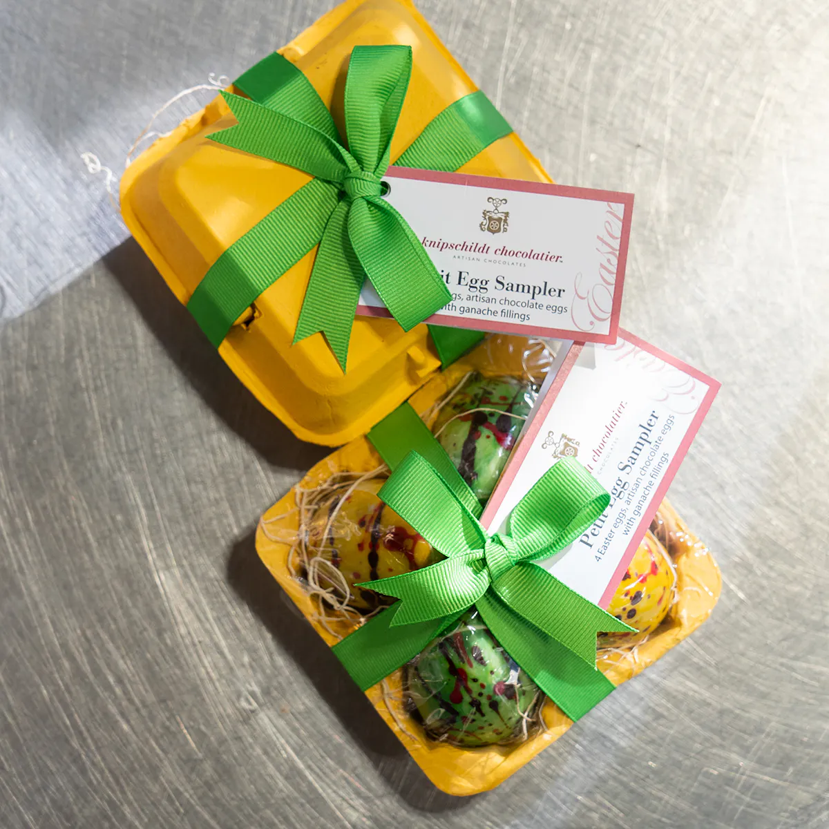 Petit Easter Egg Sampler - 4 Piece by Knipschildt Chocolatier