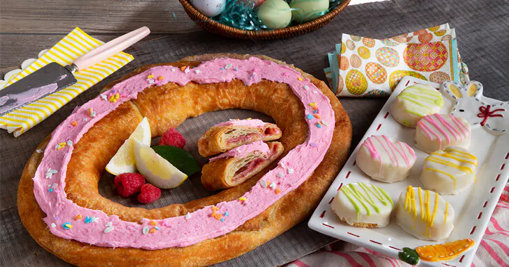 Easter Kringle + Petit Fours by O&H Danish Bakery