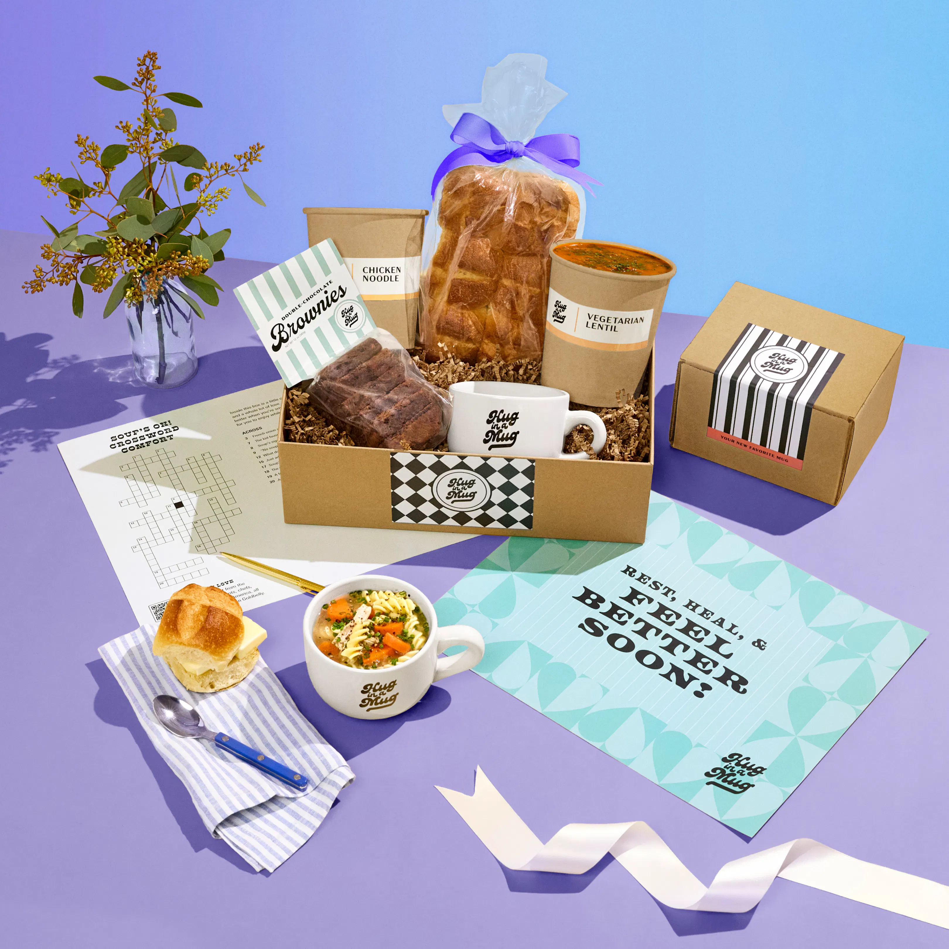 "Get Well Soon" Soup Care Package by Hug in a Mug