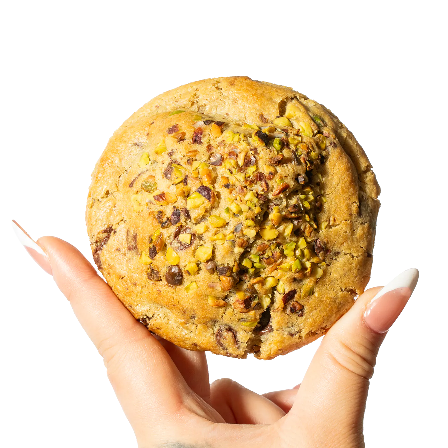 Dubai Chocolate Chip Pistachio Cookie by Beverly Hills Cookies