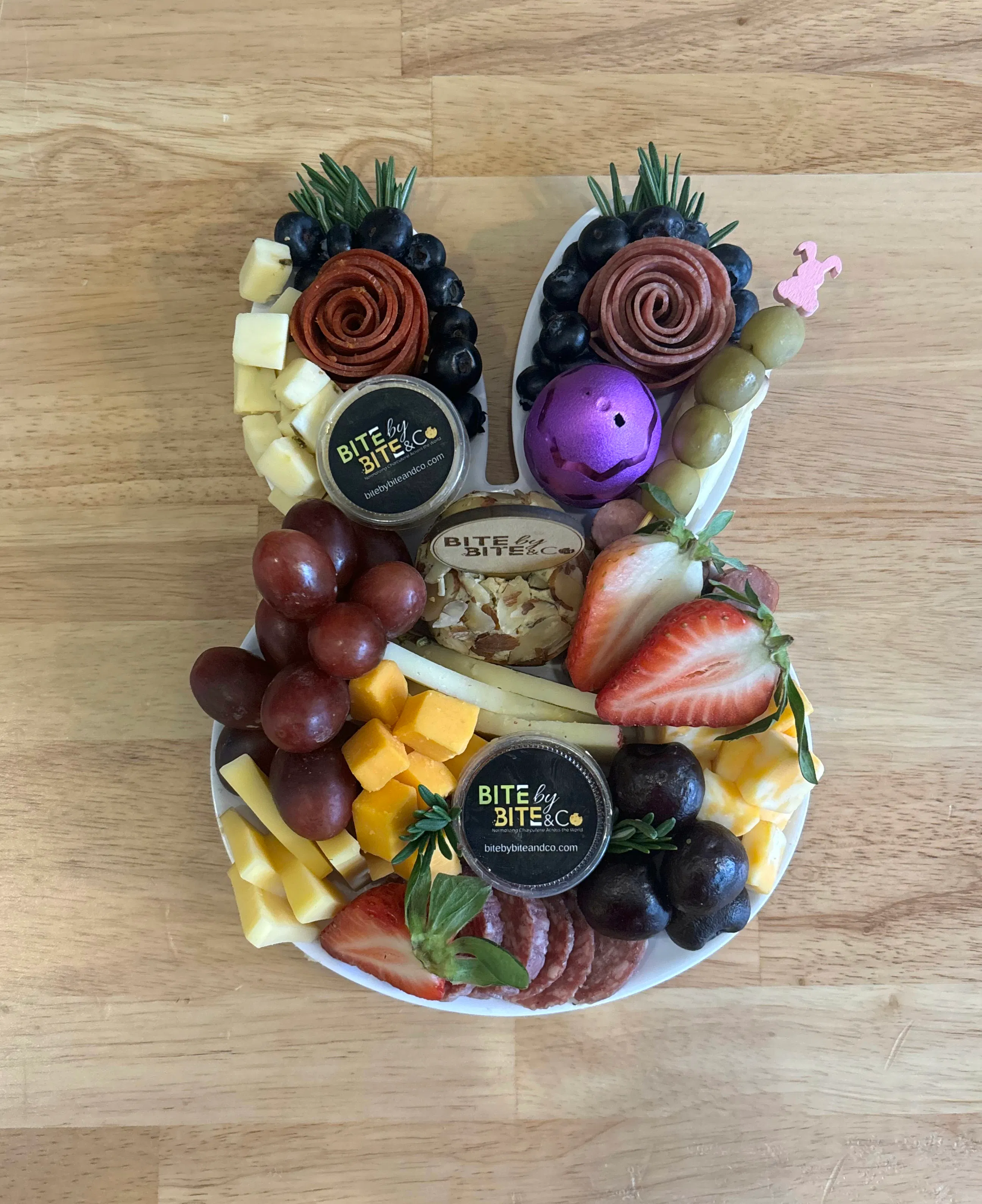 Bunny Mini Charcuterie Board by Bite by Bite & Co