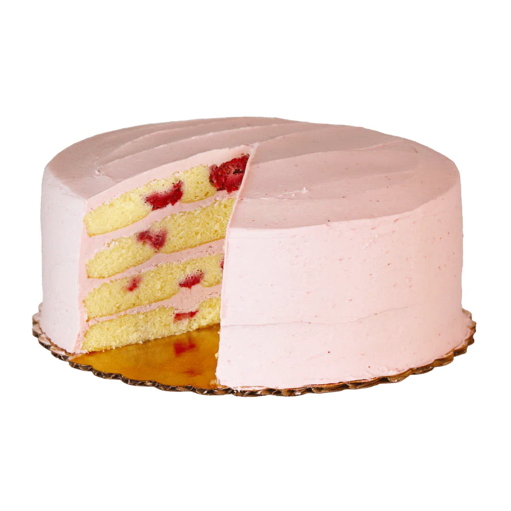 Lemon Raspberry Delight Cake by Caroline's Cakes