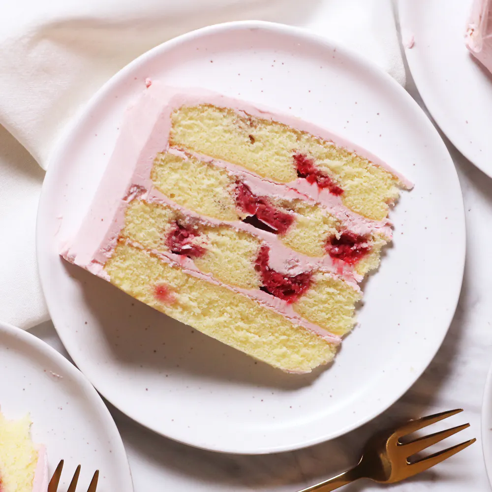 Lemon Raspberry Delight Cake by Caroline's Cakes - Alternate image 1