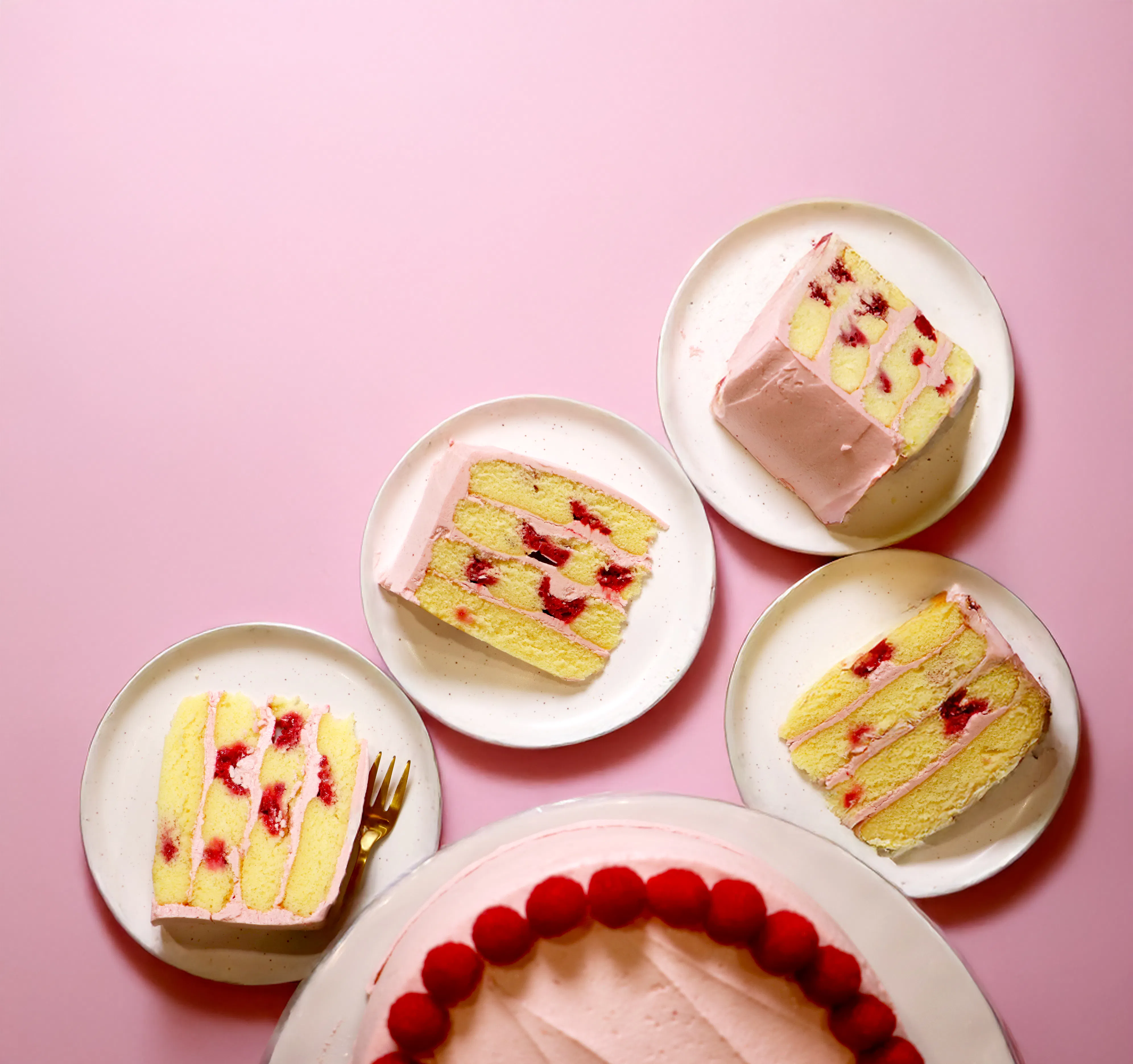 Lemon Raspberry Delight Cake by Caroline's Cakes - Alternate image 4