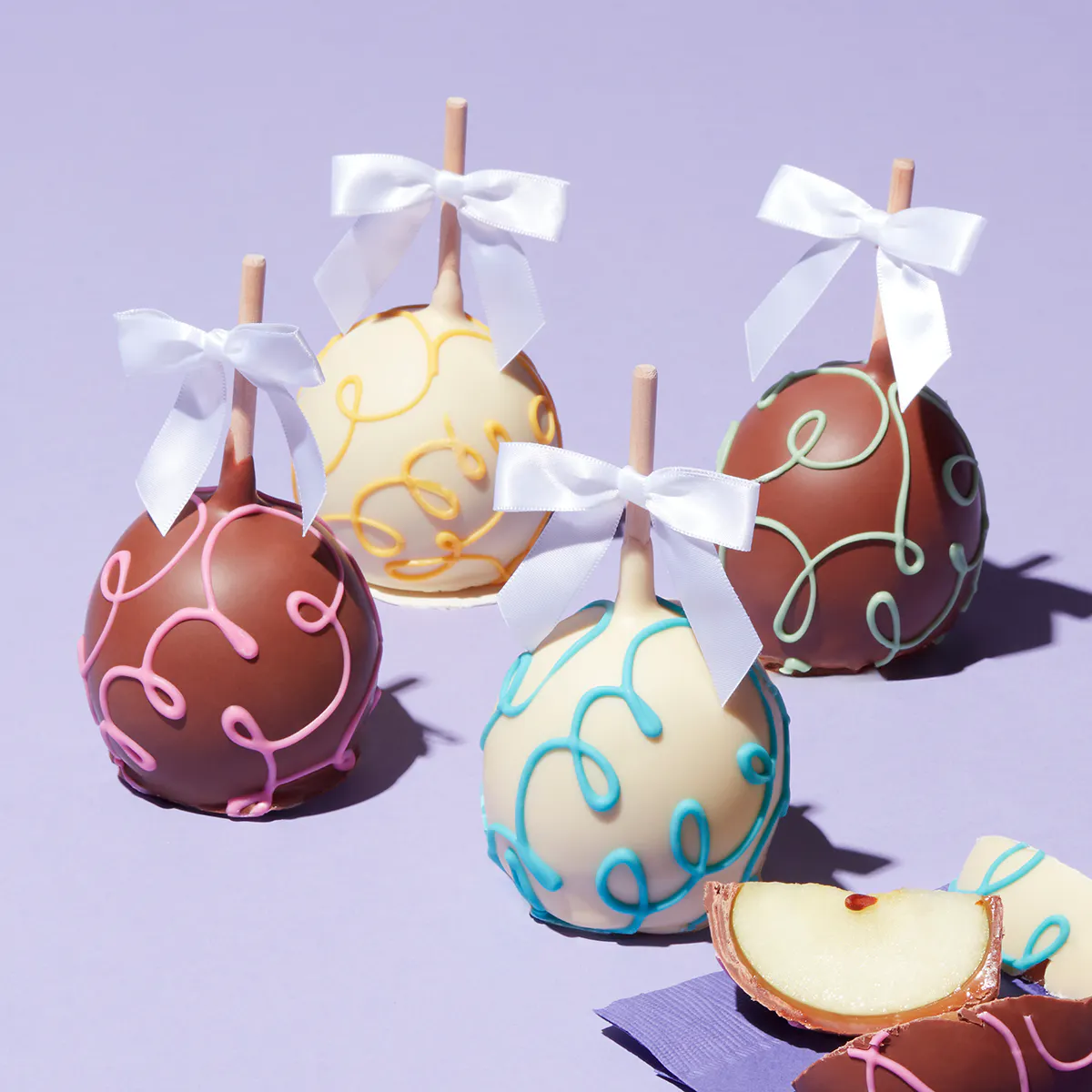 Easter Caramel Apple Assortment - 5 Pack by Mrs. Prindables Gourmet Caramel Apples - Alternate image 3