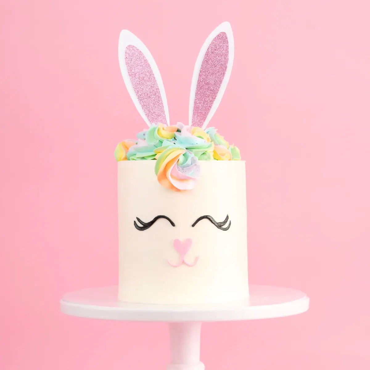 Easter Bunny Vanilla Confetti Cake by Sweet E's Bake Shop