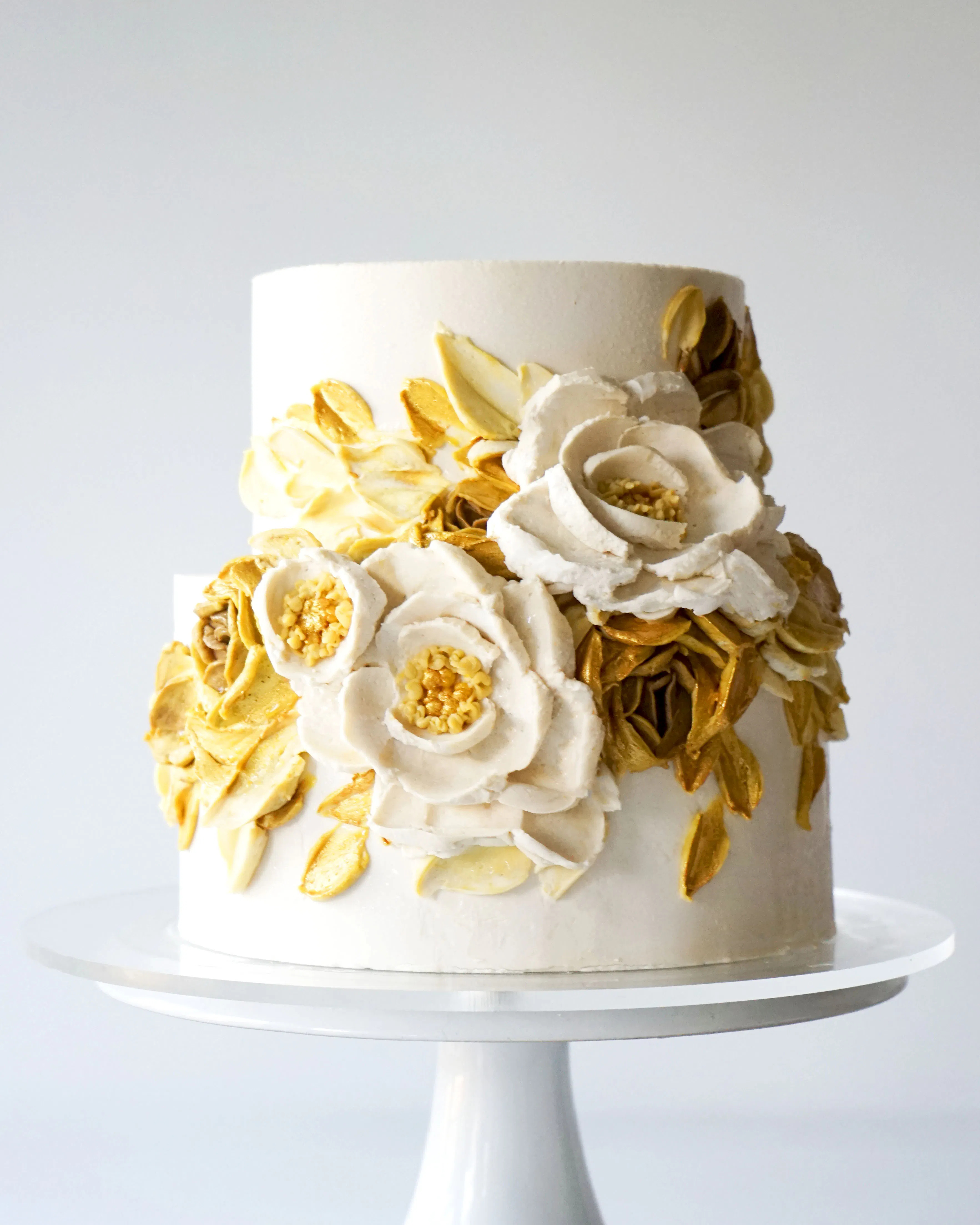 "Cordelia" Floral Decorated 2-Tier Cake by Miri Nadler Cakes