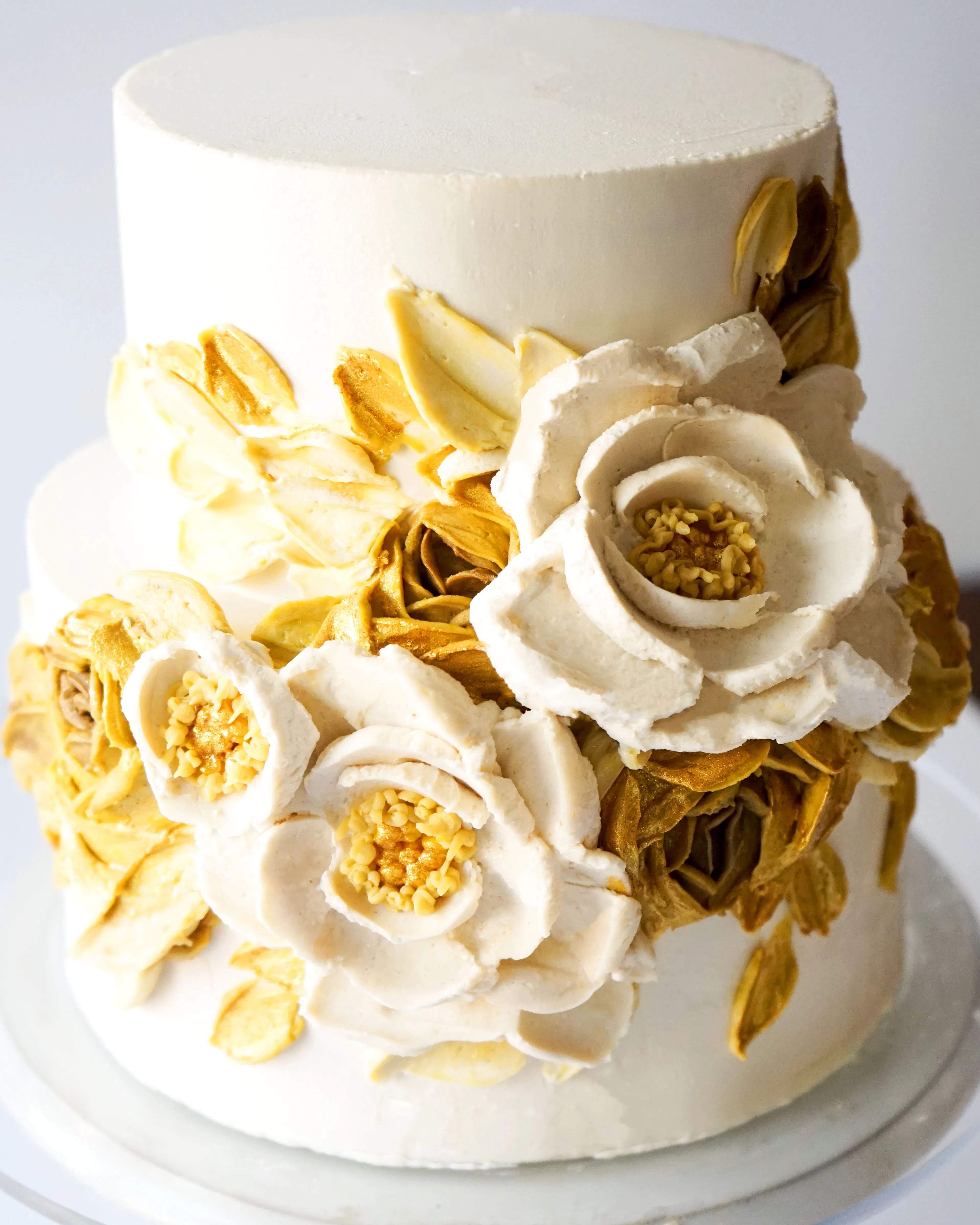 "Cordelia" Floral Decorated 2-Tier Cake by Miri Nadler Cakes - Alternate image 3