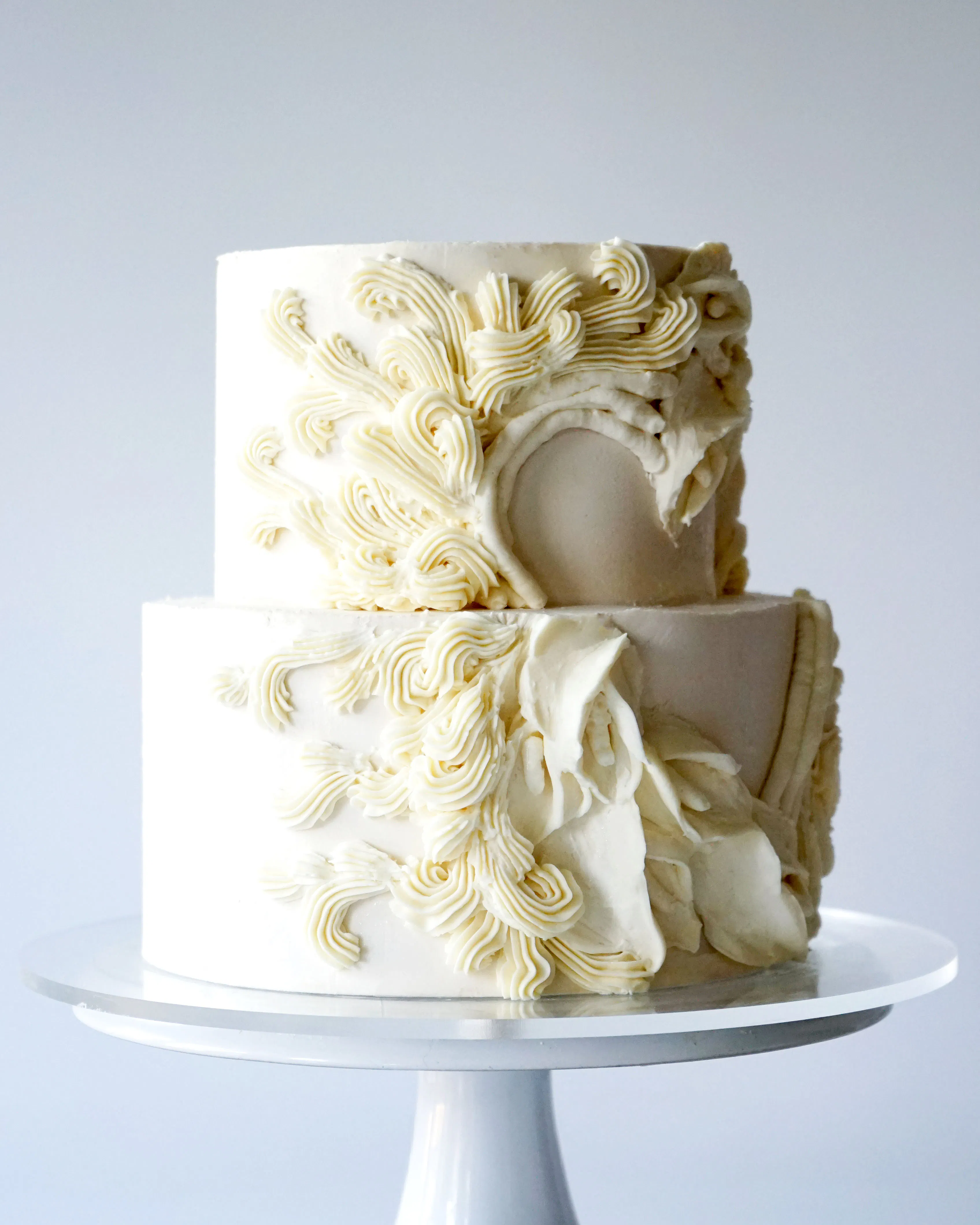 "Theodora" Floral Decorated 2-Tier Cake by Miri Nadler Cakes - Alternate image 2