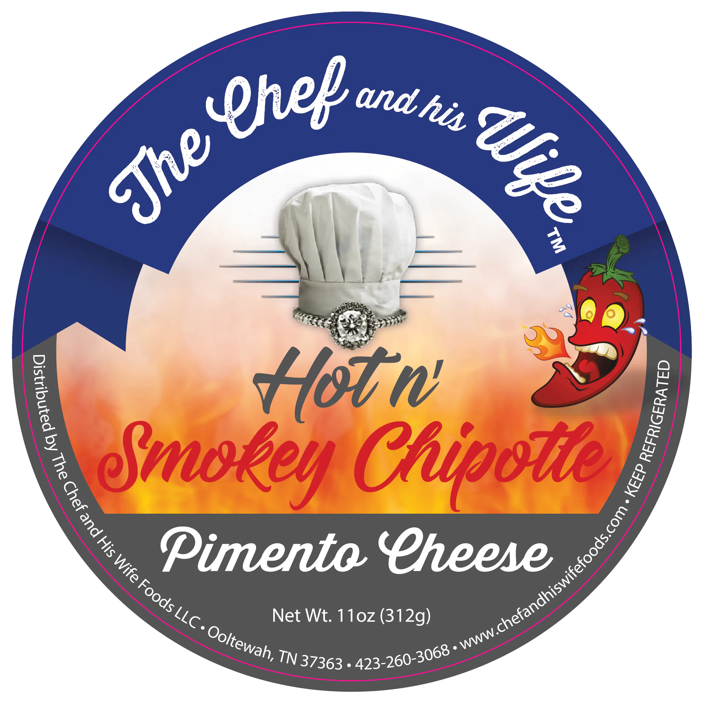 Hot n' Smoky Chipotle Pimento Cheese by The Chef and his Wife Foods - Alternate image 1