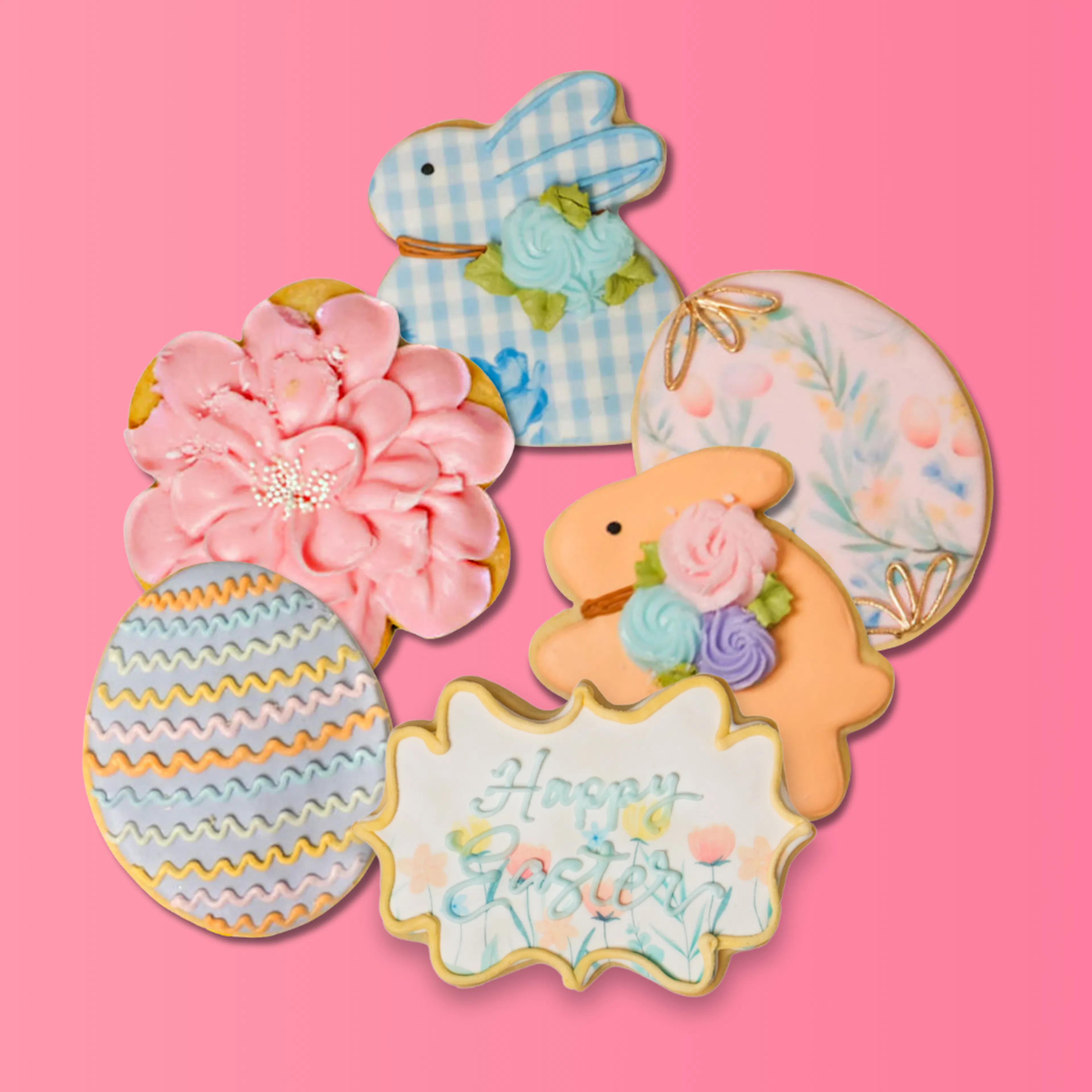 Easter Decorated Butter Cookies by Dessert Gallery