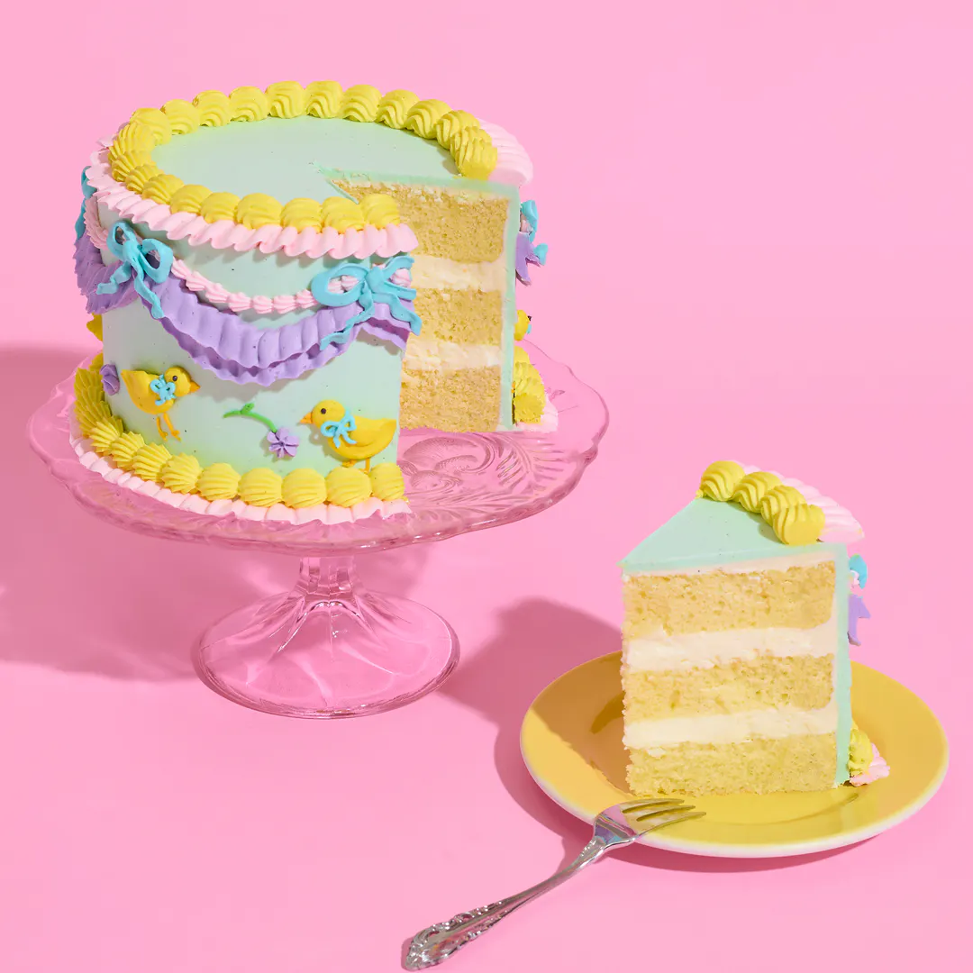 Vintage Easter Coconut Vanilla Cake - 6" by The Goddess and Grocer