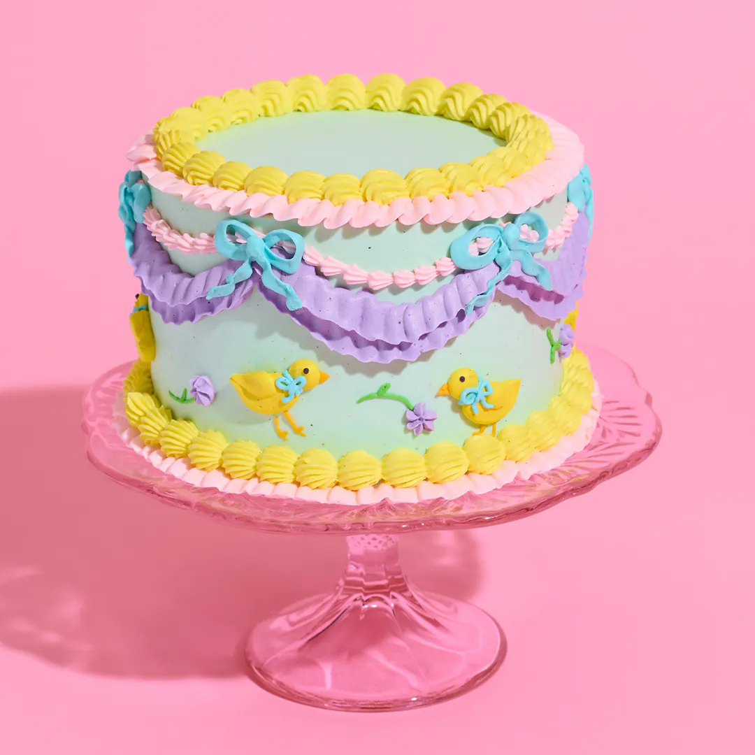 Vintage Easter Coconut Vanilla Cake - 6" by The Goddess and Grocer - Alternate image 1