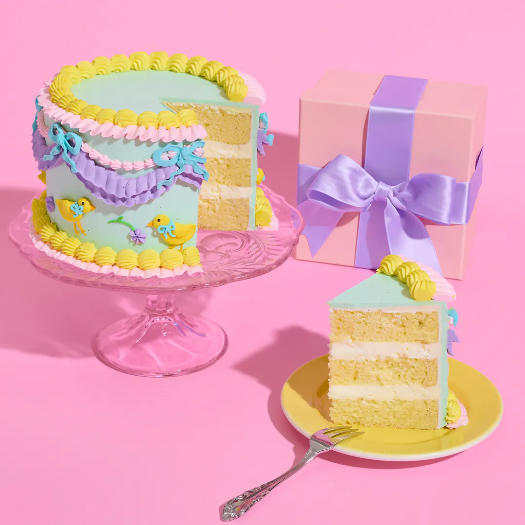 Vintage Easter Coconut Vanilla Cake - 6" by The Goddess and Grocer - Alternate image 2