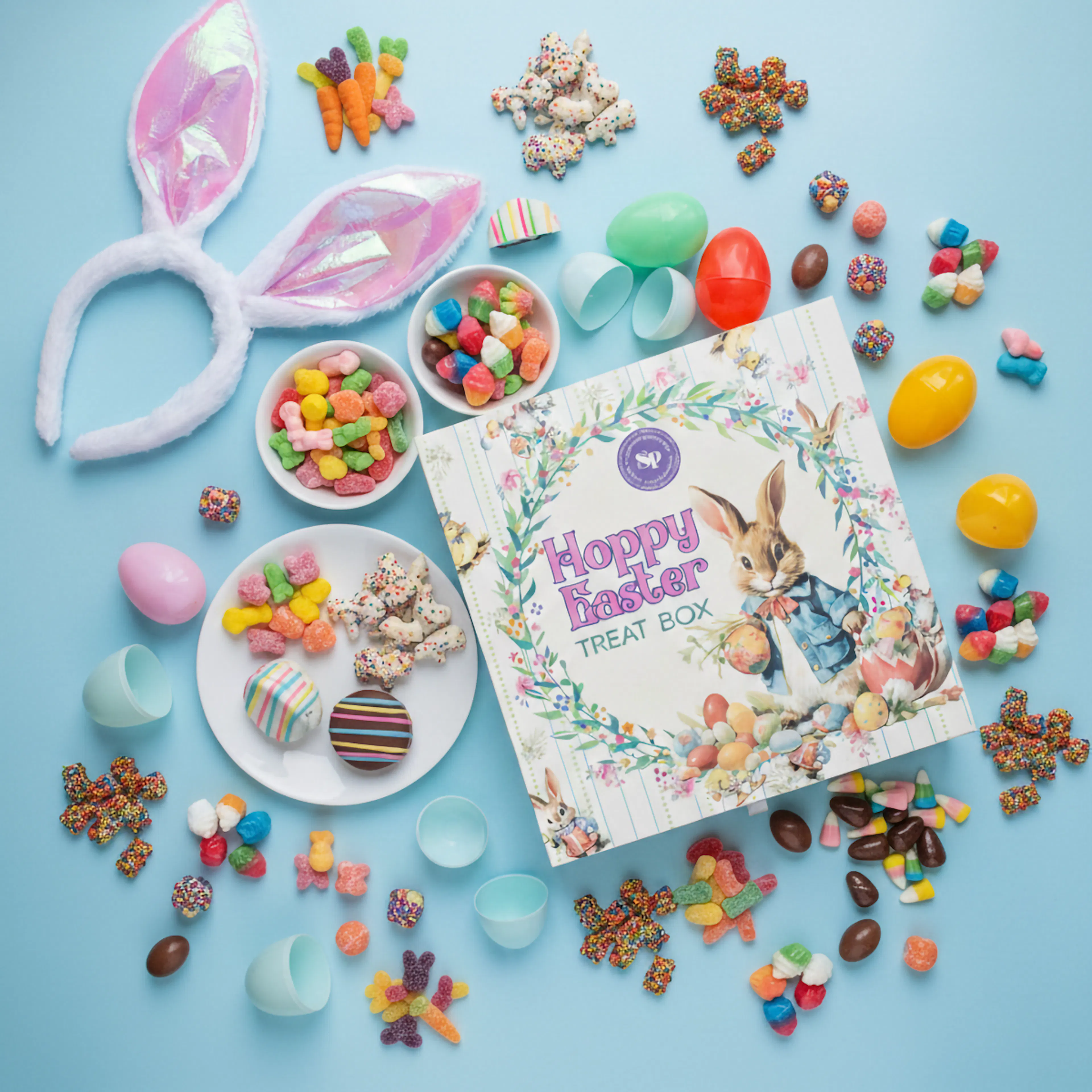"Hoppy Easter" Chocolate & Treats Box by Sugar Plum - Alternate image 2