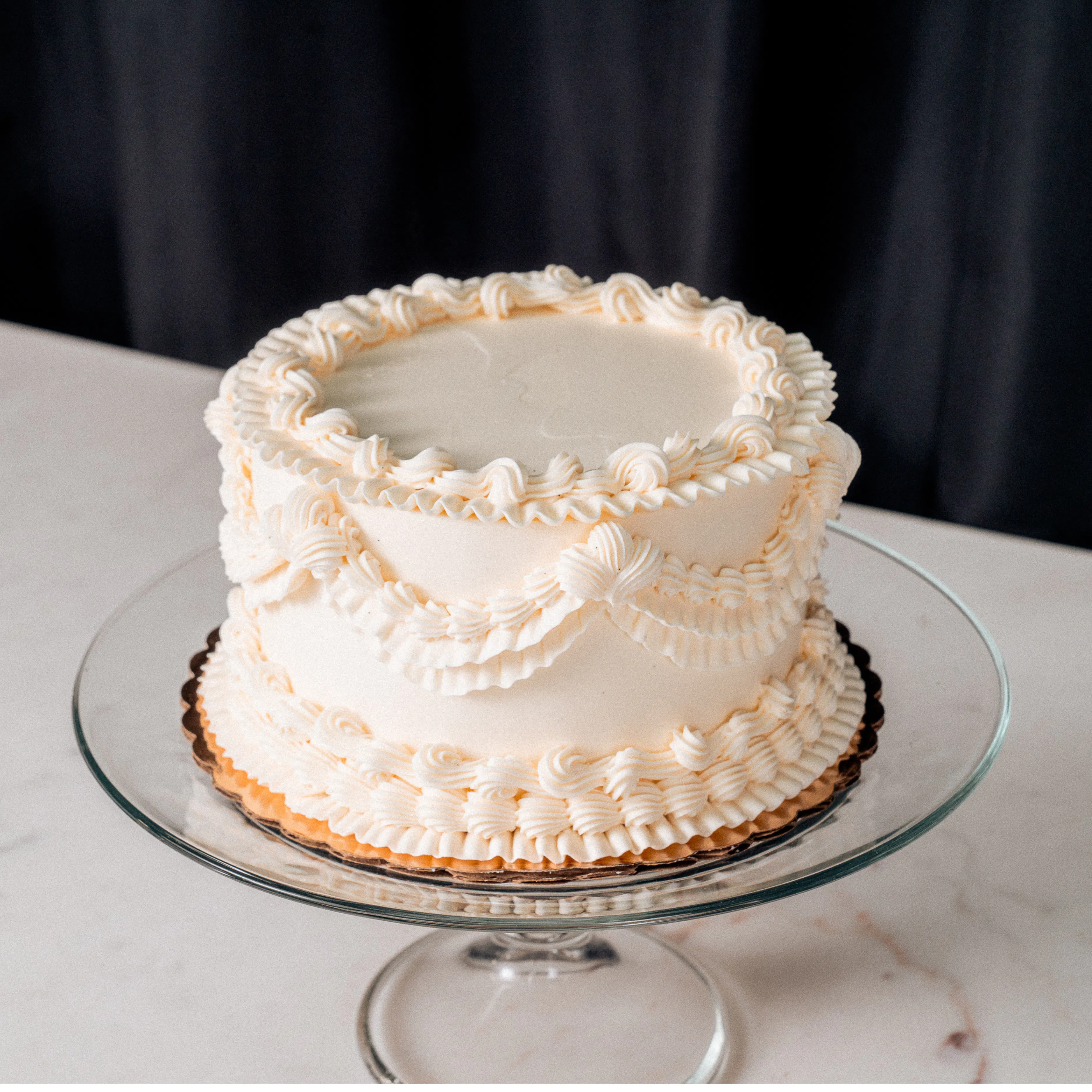 Ivory Elegance Confetti Cake - 6" by The Goddess and Grocer - Alternate image 1