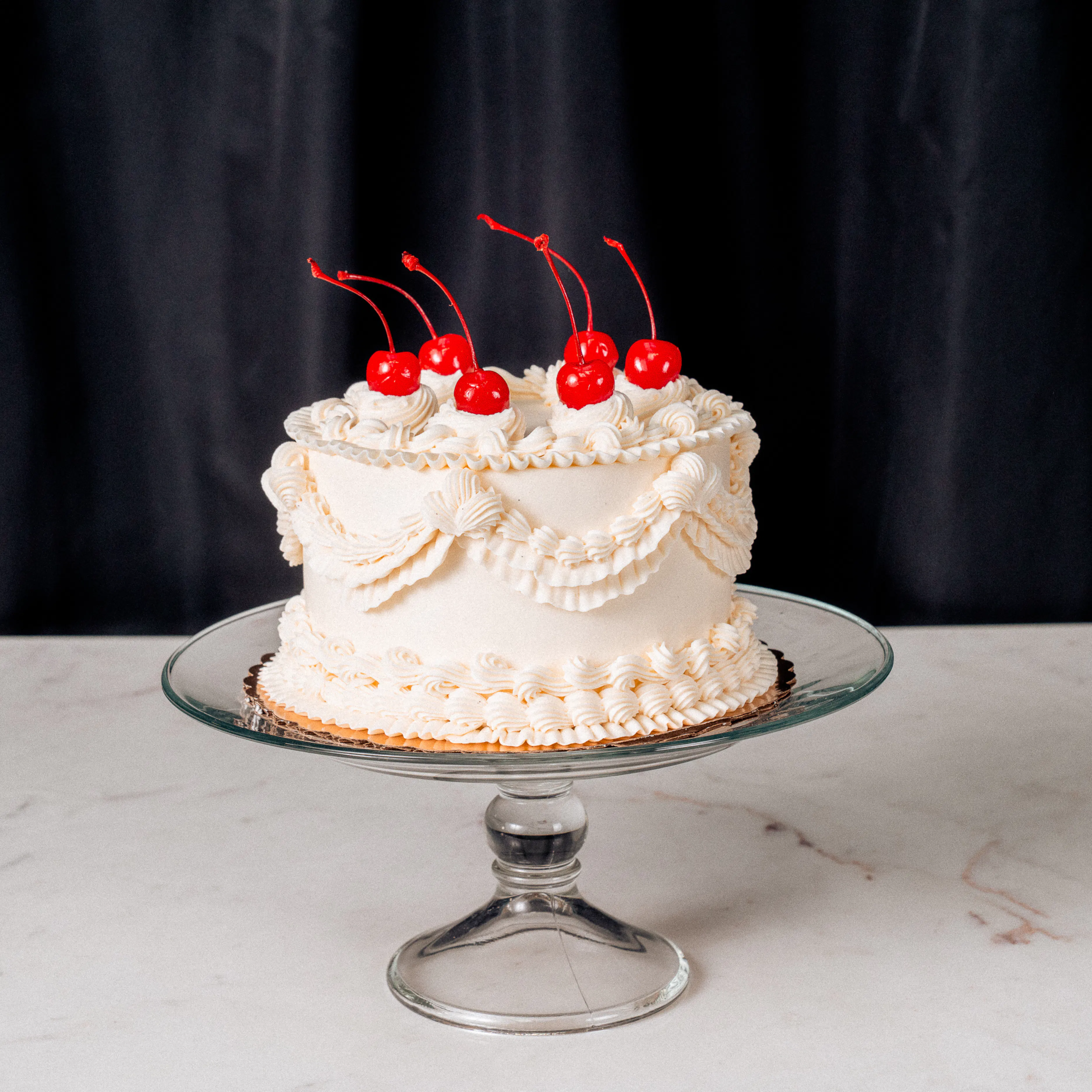 Ivory Elegance Confetti Cake - 6" by The Goddess and Grocer - Alternate image 2