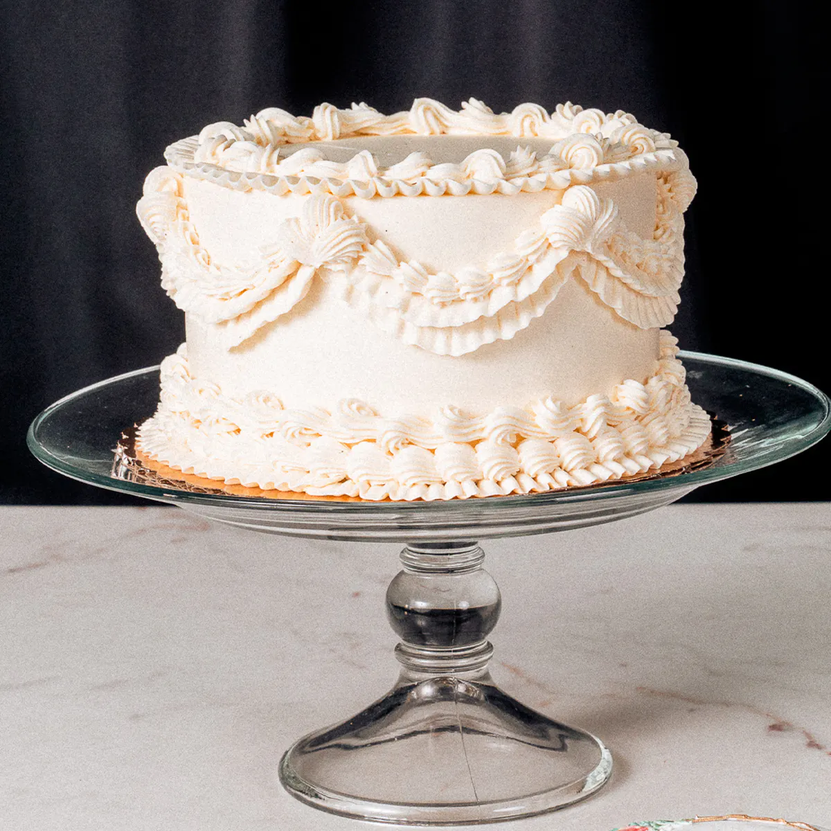 Ivory Elegance Confetti Cake - 6" by The Goddess and Grocer - Alternate image 3