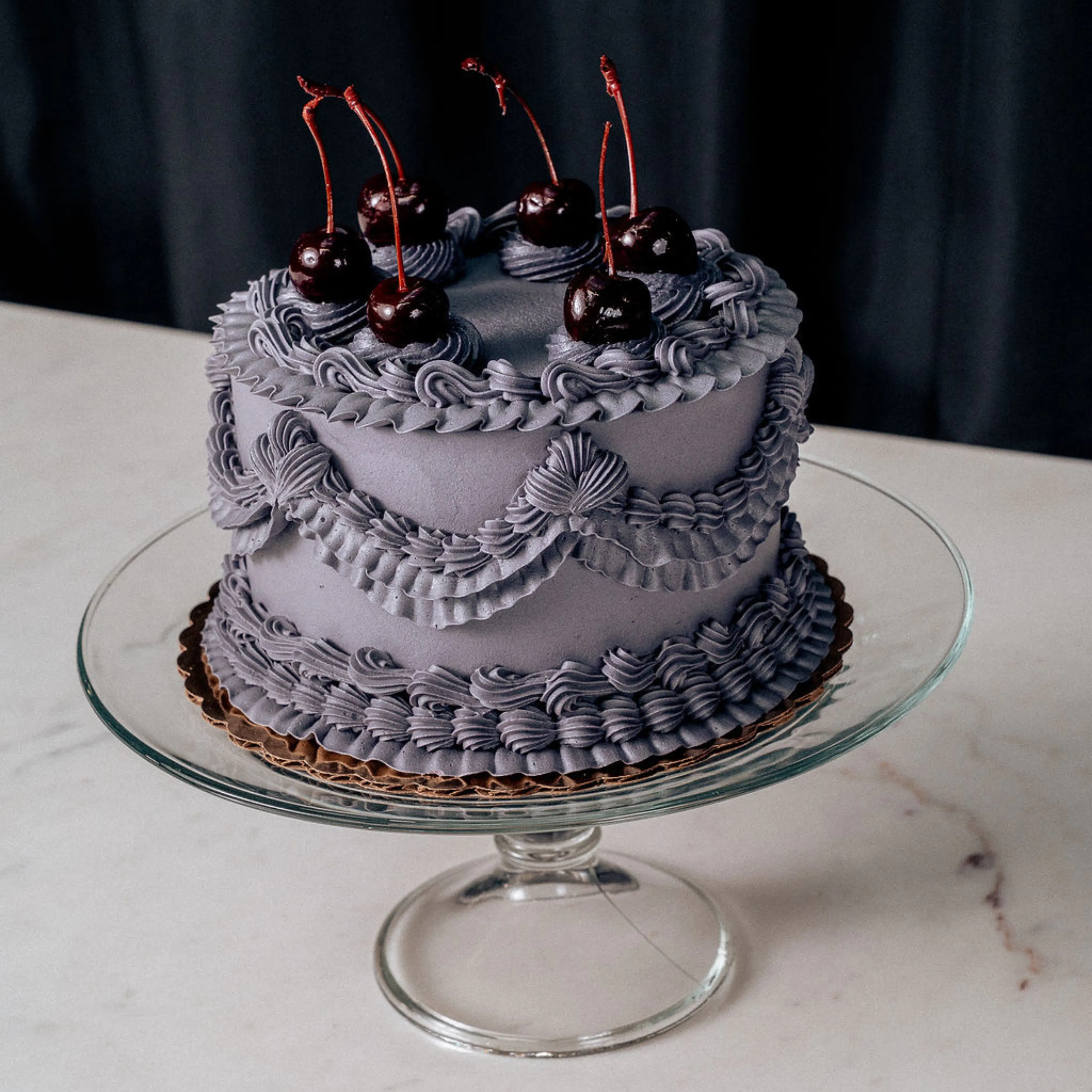 Victorian Noir Cake - 6" by The Goddess and Grocer