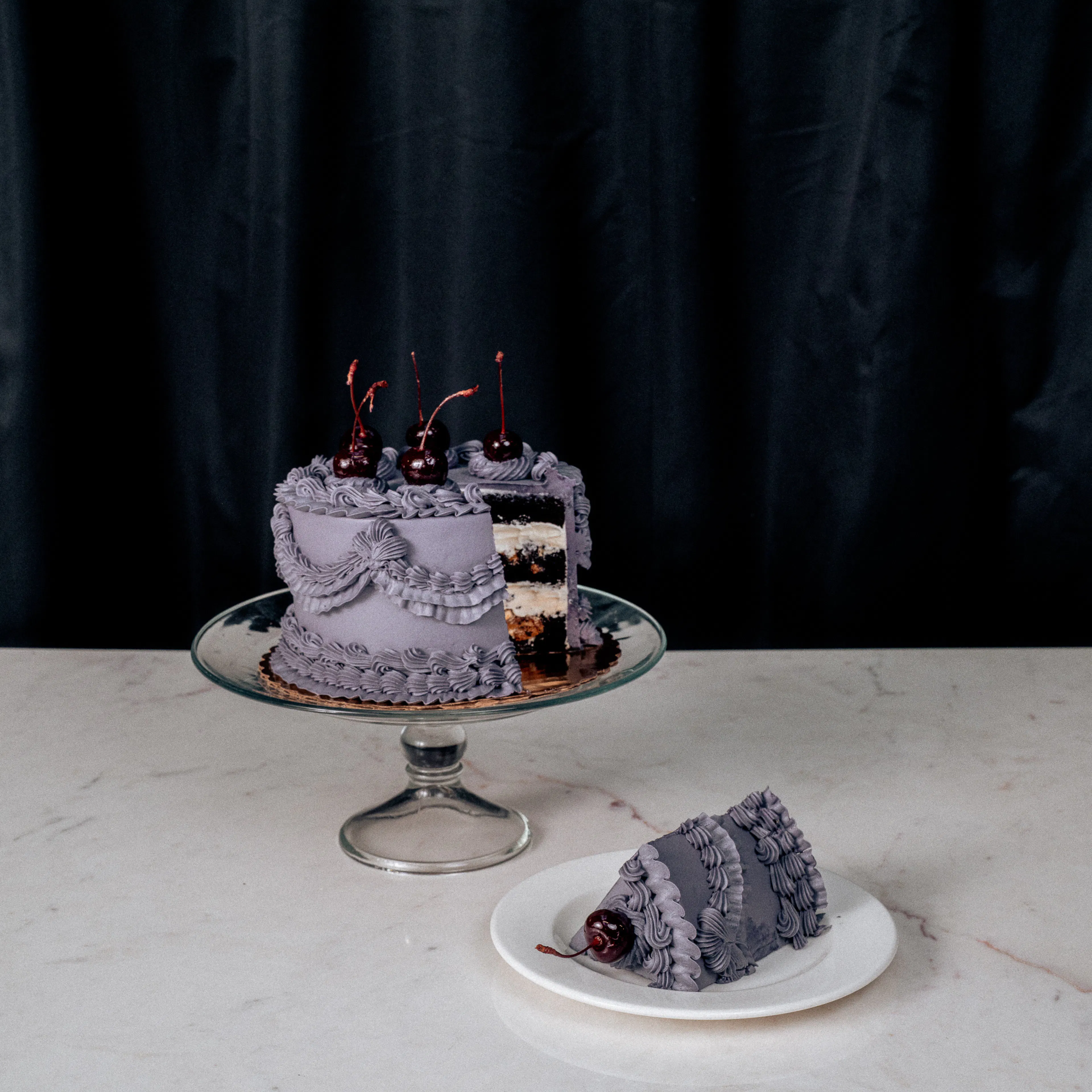 Victorian Noir Cake - 6" by The Goddess and Grocer - Alternate image 3