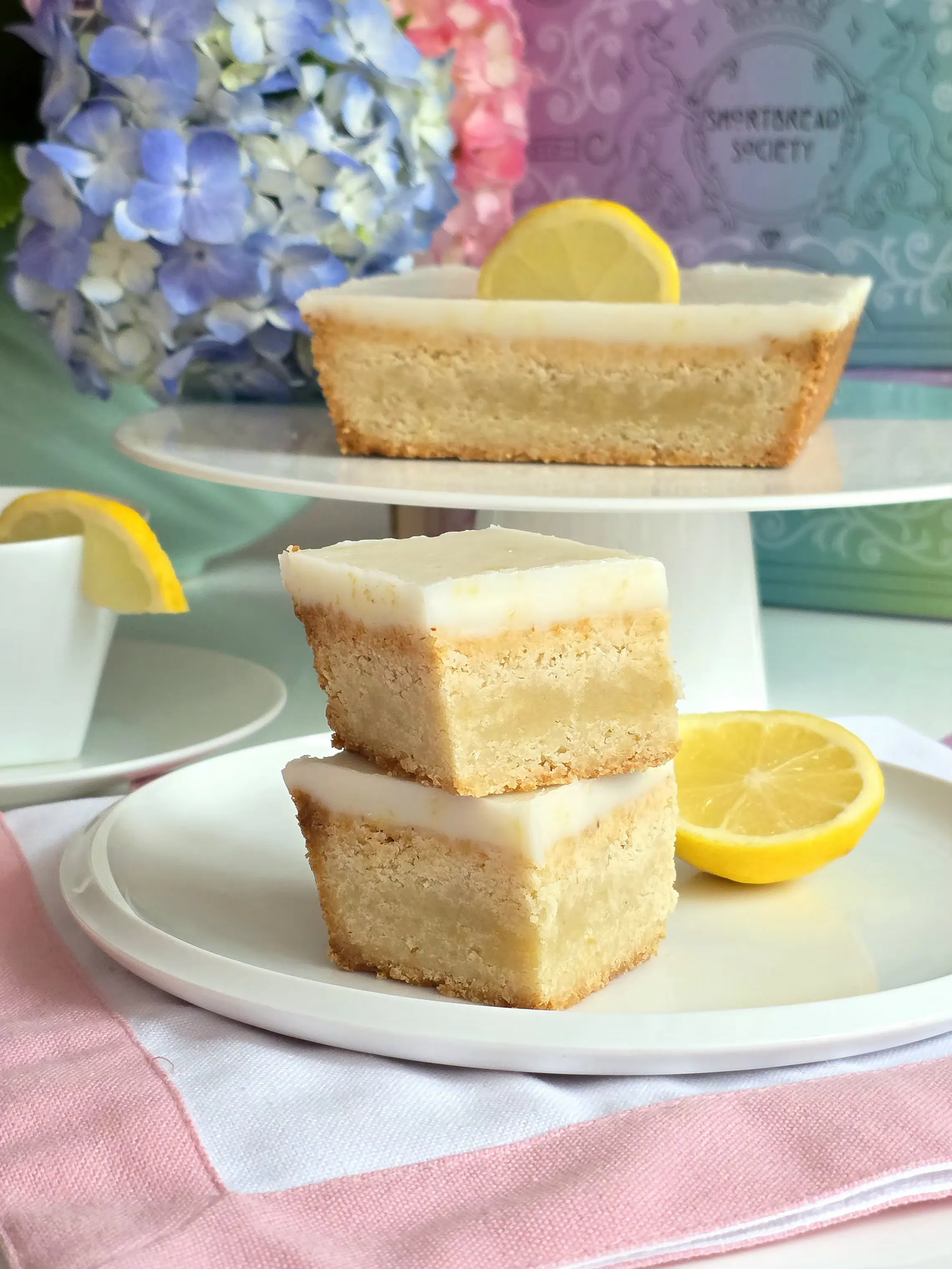Mother's Day Lady Lemon Glacé Shortbread Tray by Shortbread Society