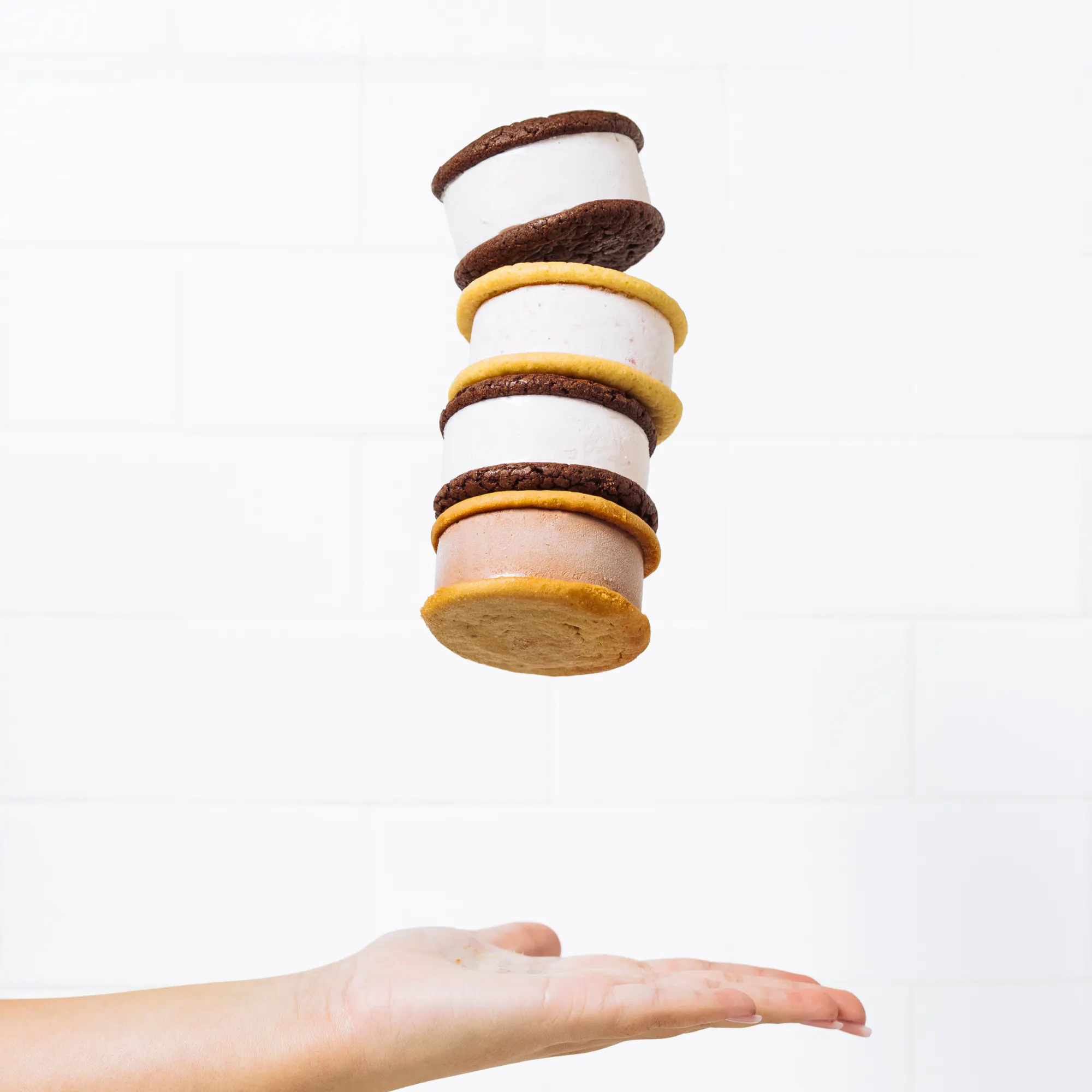 Classic Flavors Ice Cream Sandwich - 8 Pack by Nye's Cream Sandwiches - Alternate image 2