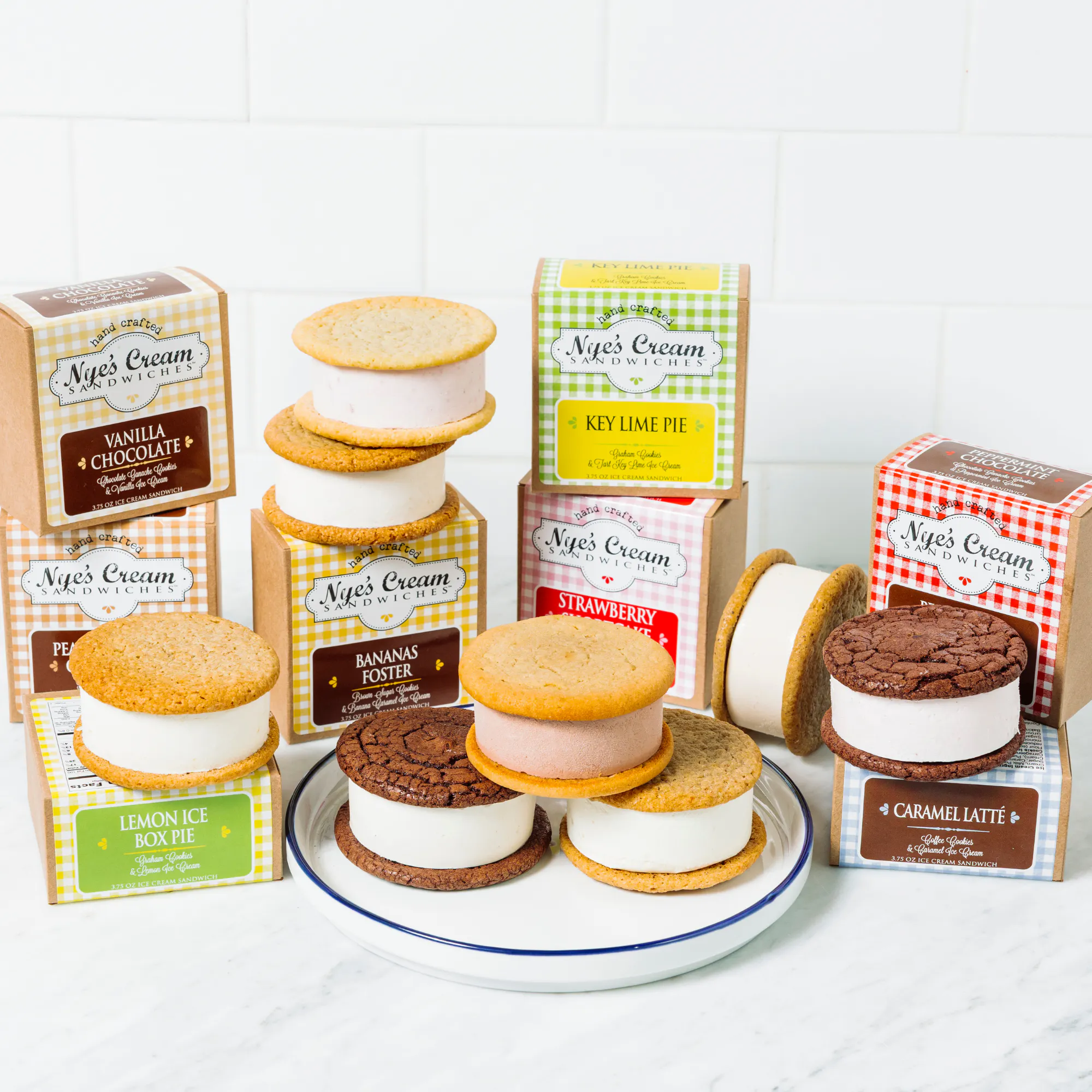 Best Sellers Ice Cream Sandwiches - 8 Pack by Nye's Cream Sandwiches