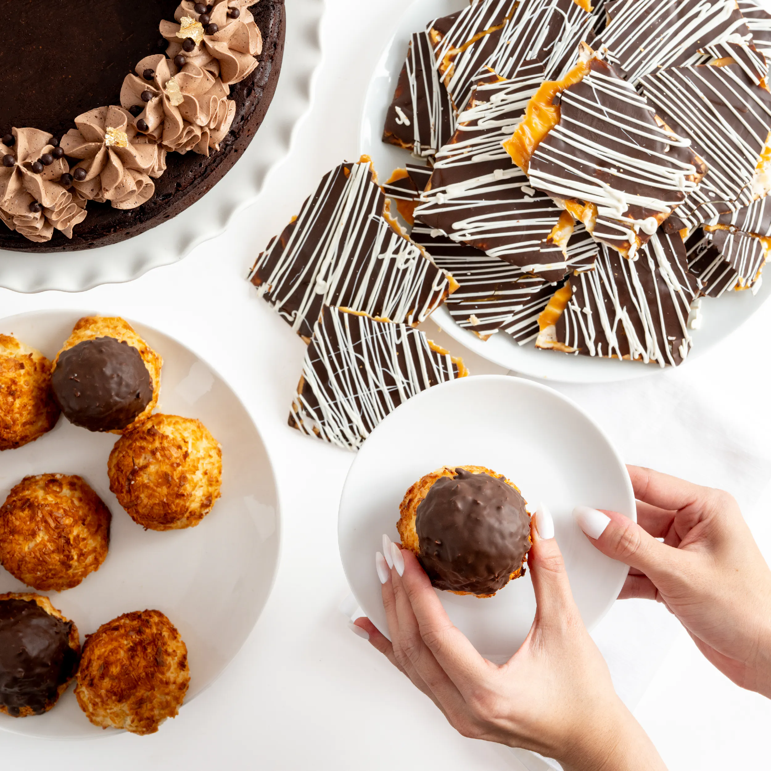 Passover Macaroons + Matzo Crunch Combo by Sweet E's Bake Shop - Alternate image 1