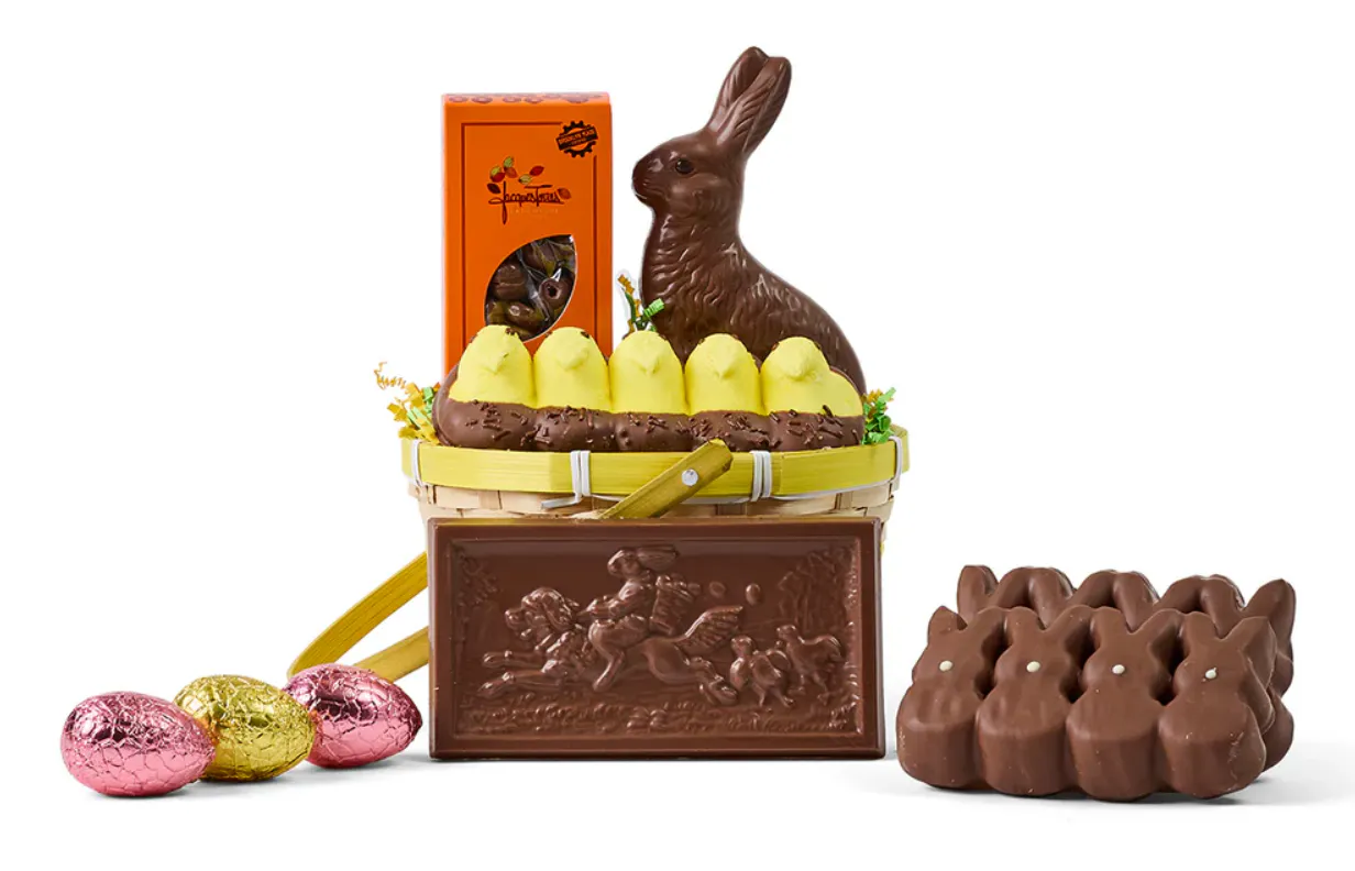 Easter Bunny's Chocolate Delivery Gift Basket by Jacques Torres Chocolate