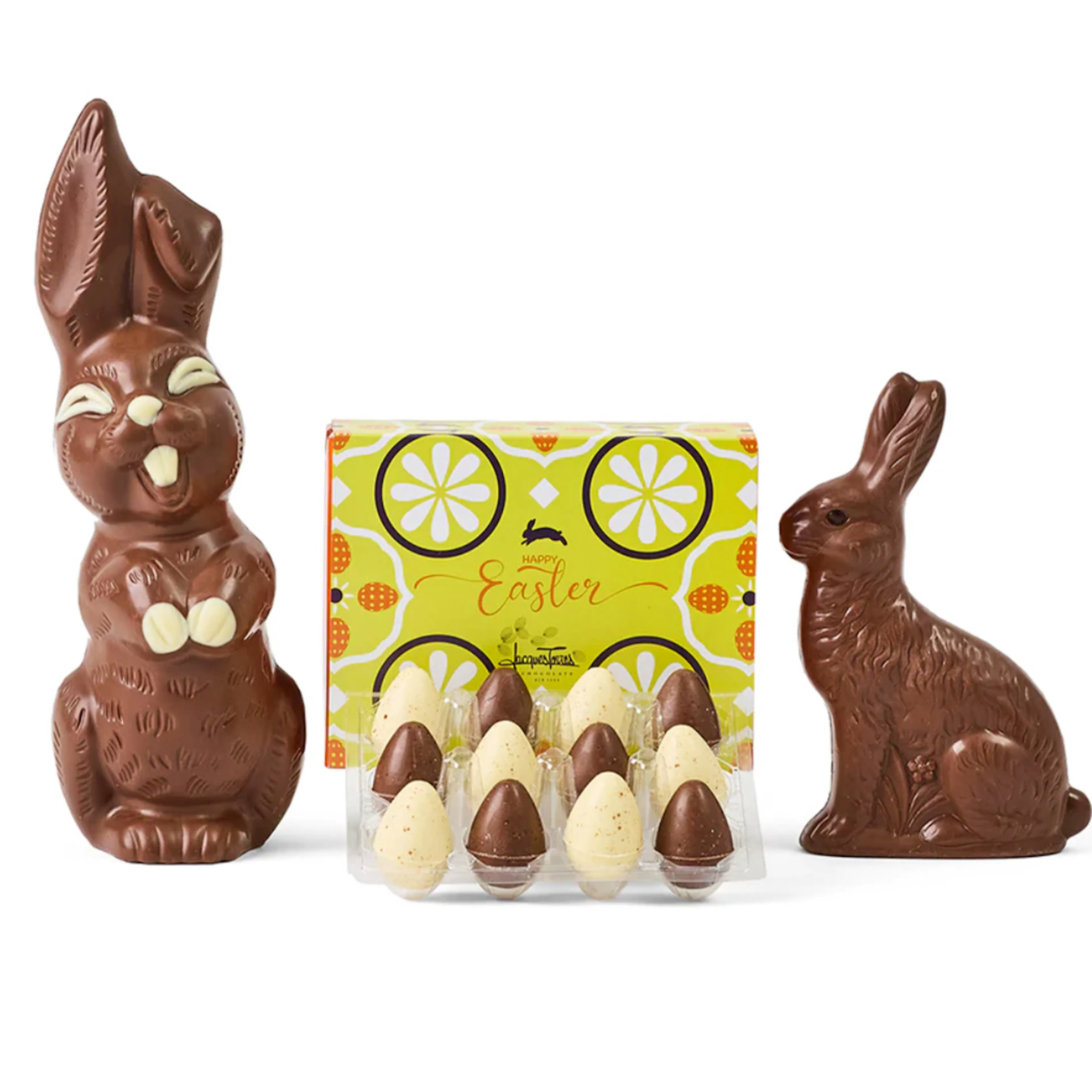 "Easter Favorites" Chocolate Bunnies + Bonbons Gift Bundle by Jacques Torres Chocolate