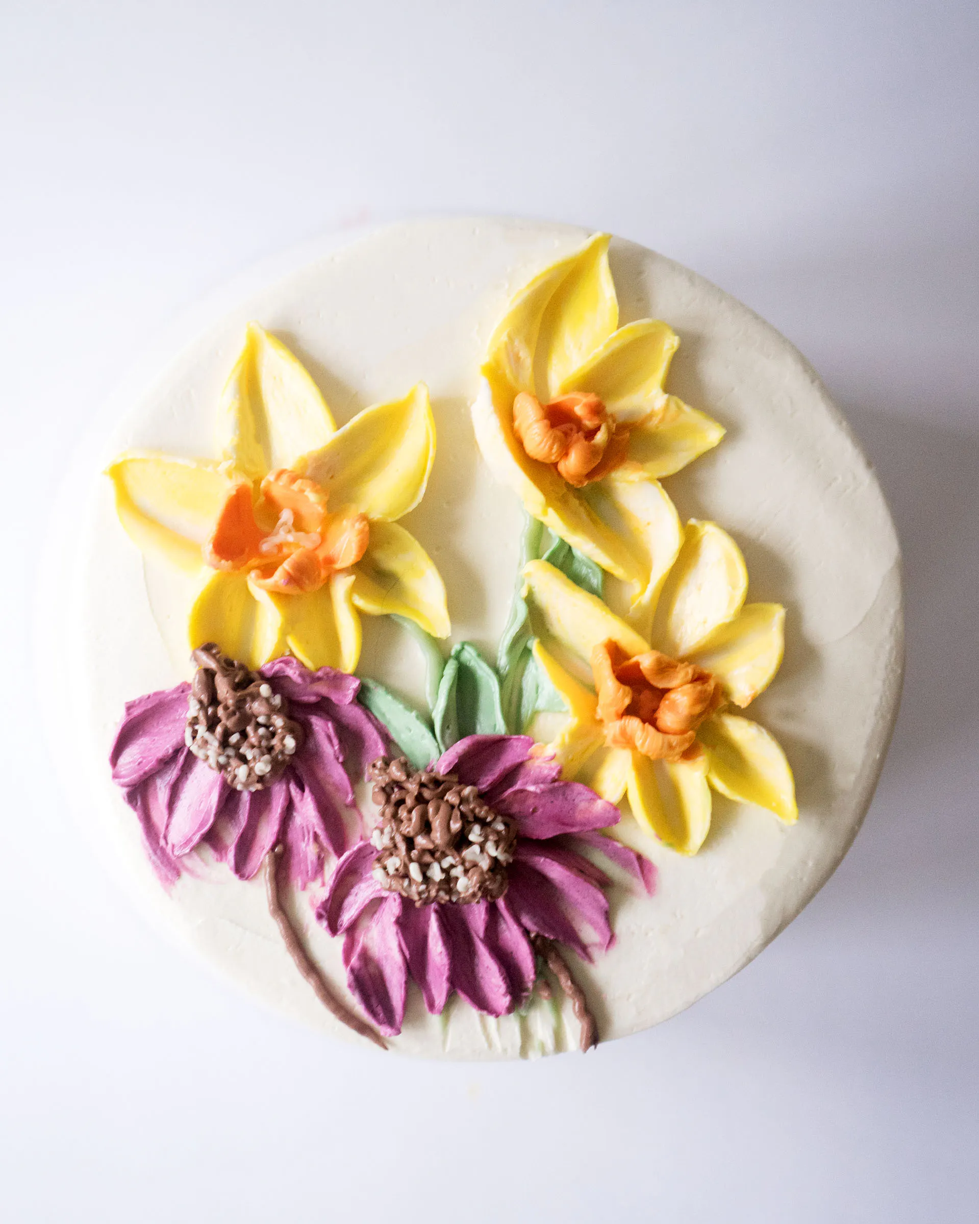 Floral Decorated Lemon Raspberry Cake by Miri Nadler Cakes - Alternate image 1