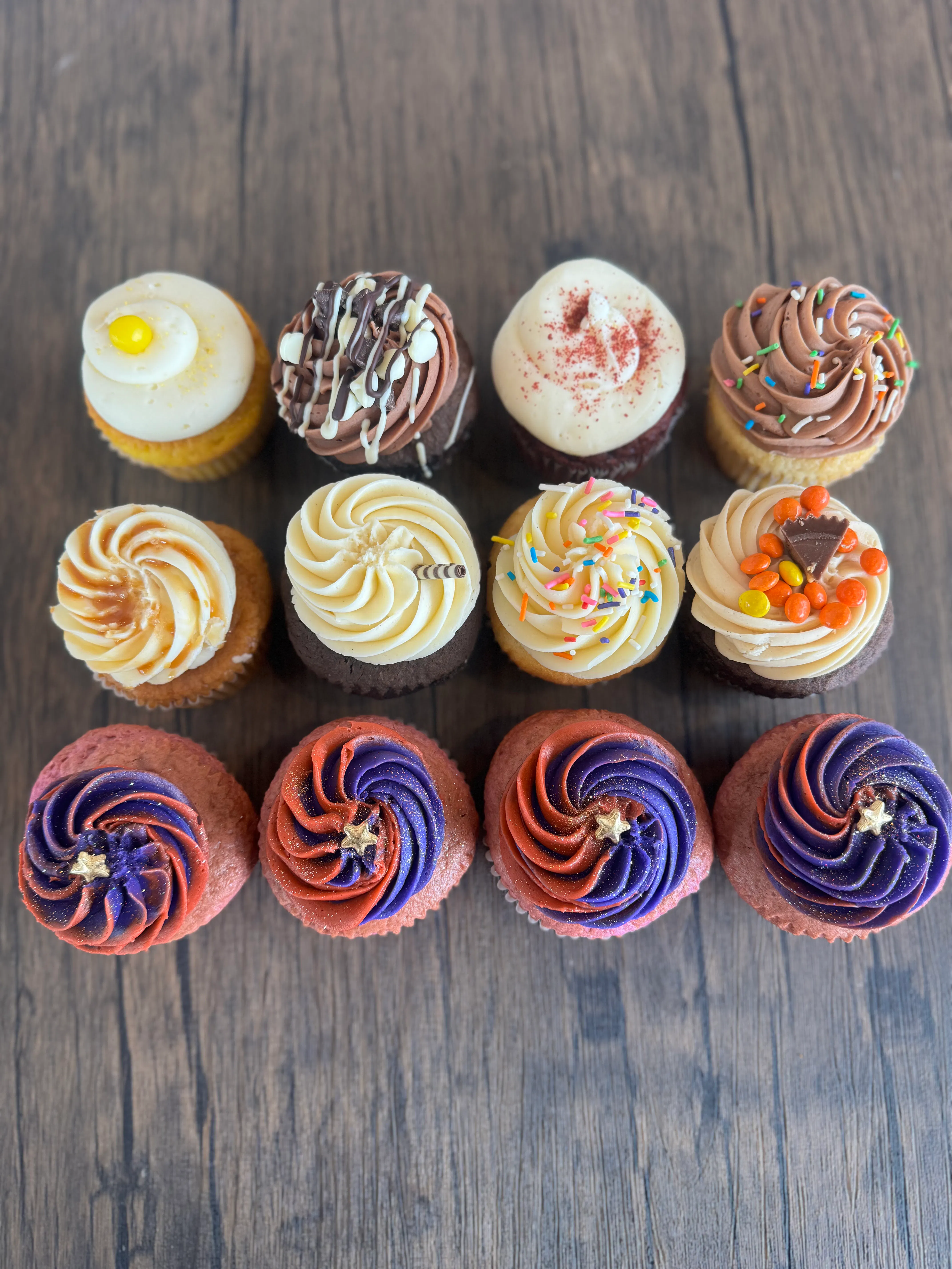 "The Night We Met" Assorted Cupcake Dozen by Nadia Cakes