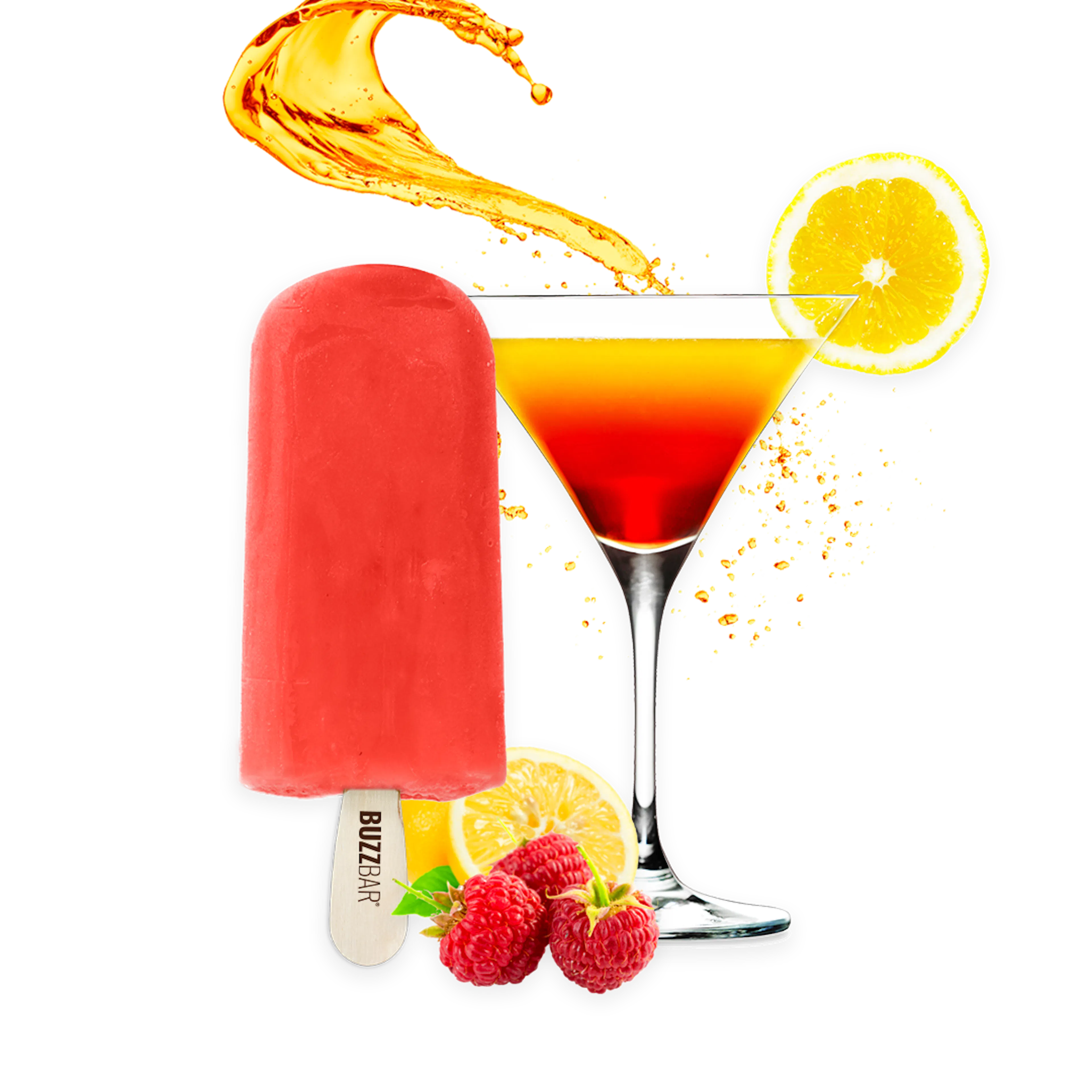 Citrus Berry Drop Boozy Ice Pops - 12 Pack by Buzz Bar Ice Cream