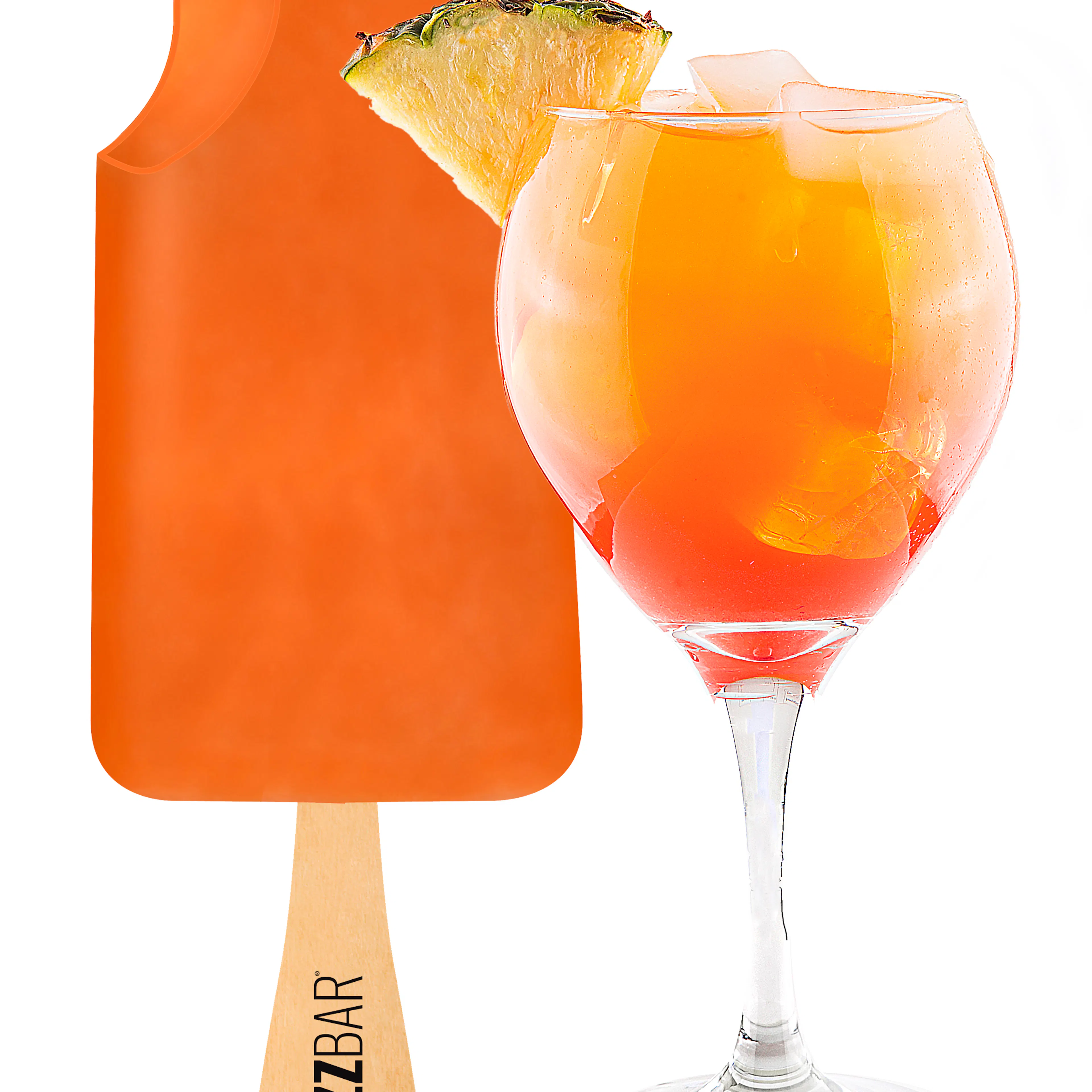 Pineapple Buzz Boozy Ice Pops - 12 Pack by Buzz Bar Ice Cream