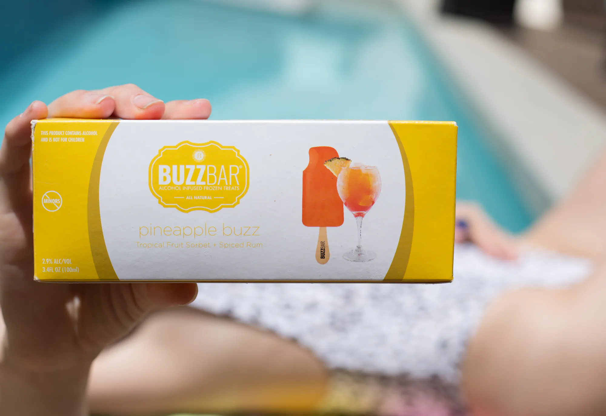 Pineapple Buzz Boozy Ice Pops - 12 Pack by Buzz Bar Ice Cream - Alternate image 2
