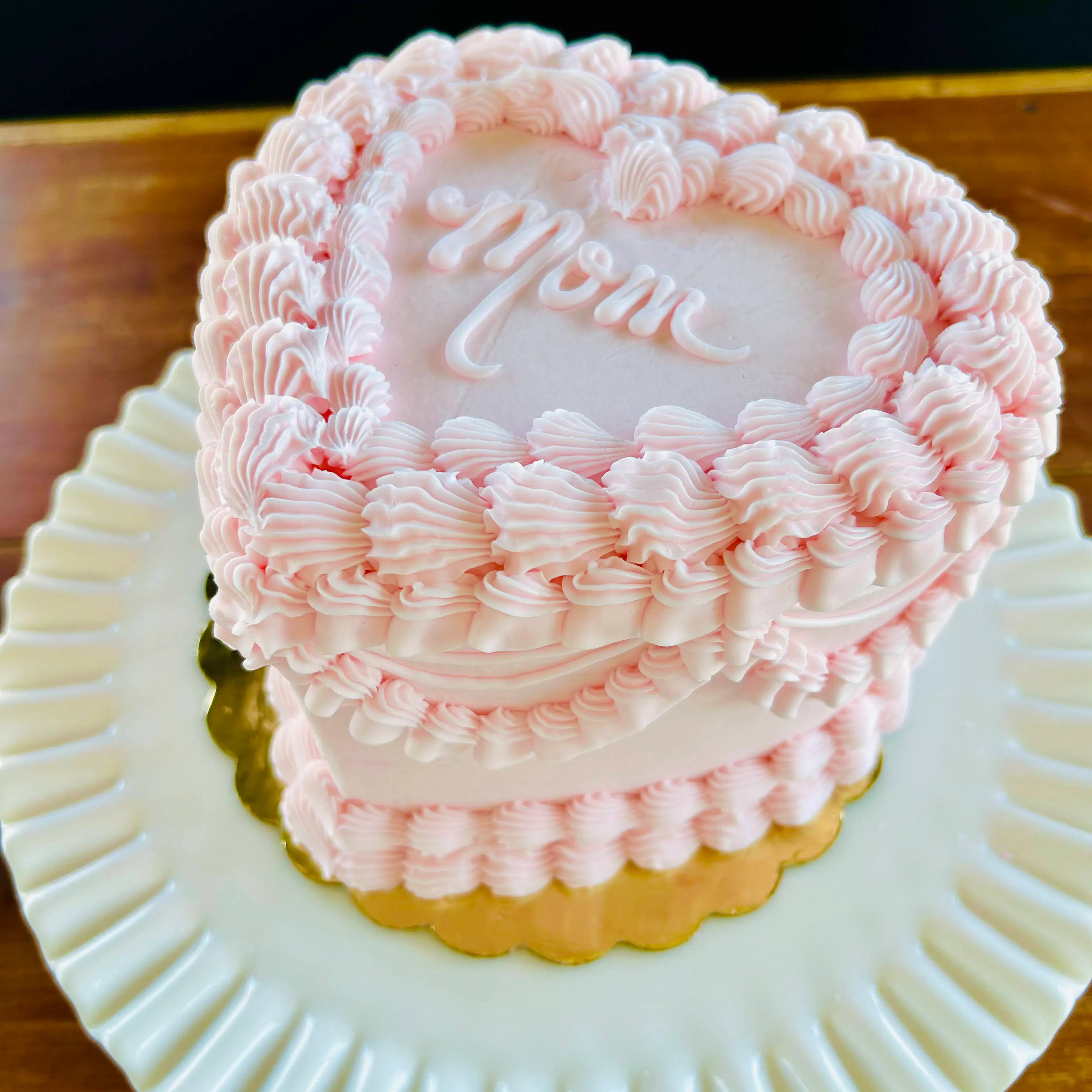 Mother's Day Heart-Shaped Cake by Blue Owl Bakery - Alternate image 3