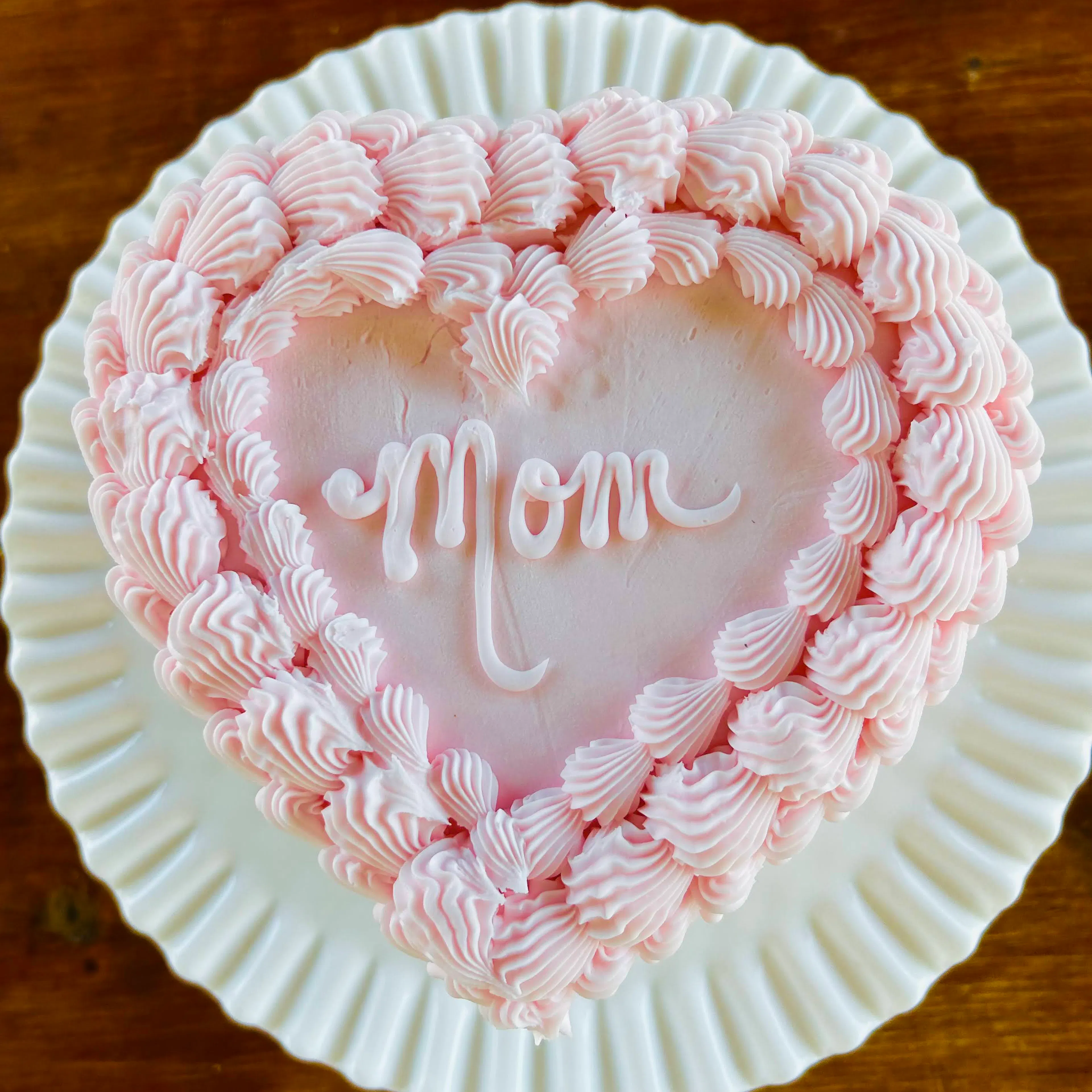 Mother's Day Heart-Shaped Cake by Blue Owl Bakery - Alternate image 2
