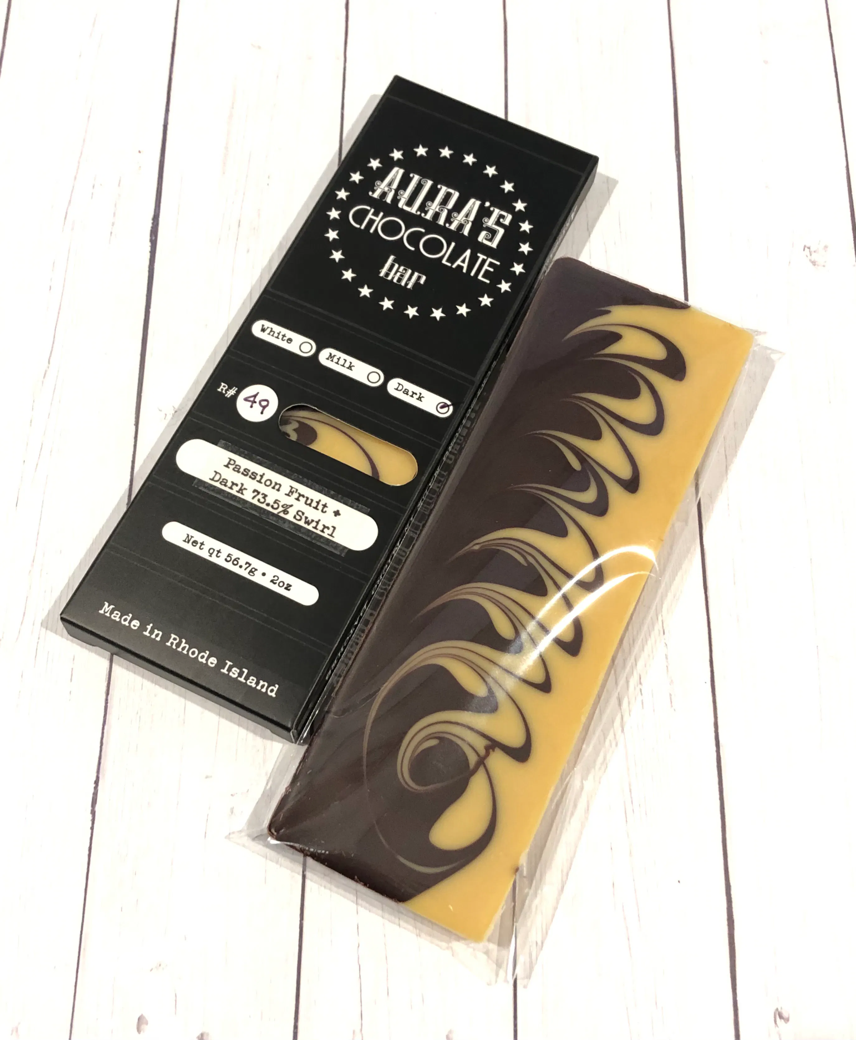 Signature Passion Fruit + Dark Swirl Chocolate Bars - 3 Pack by Aura’s Chocolate Bar