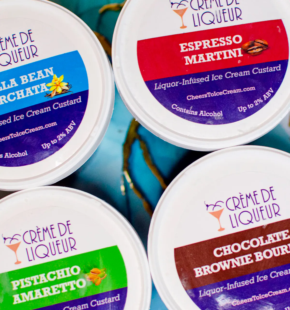 Boozy Frozen Custard Hostess Collection - 5 pints by Crème de Liqueur - Alternate image 3