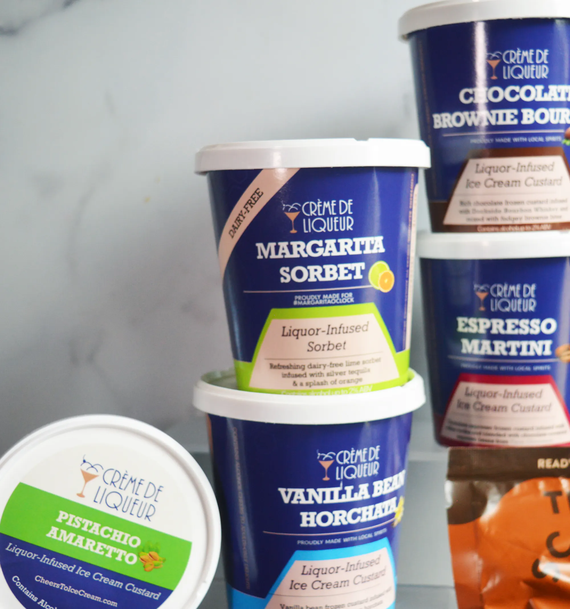 Boozy Frozen Custard Hostess Collection - 5 pints by Crème de Liqueur